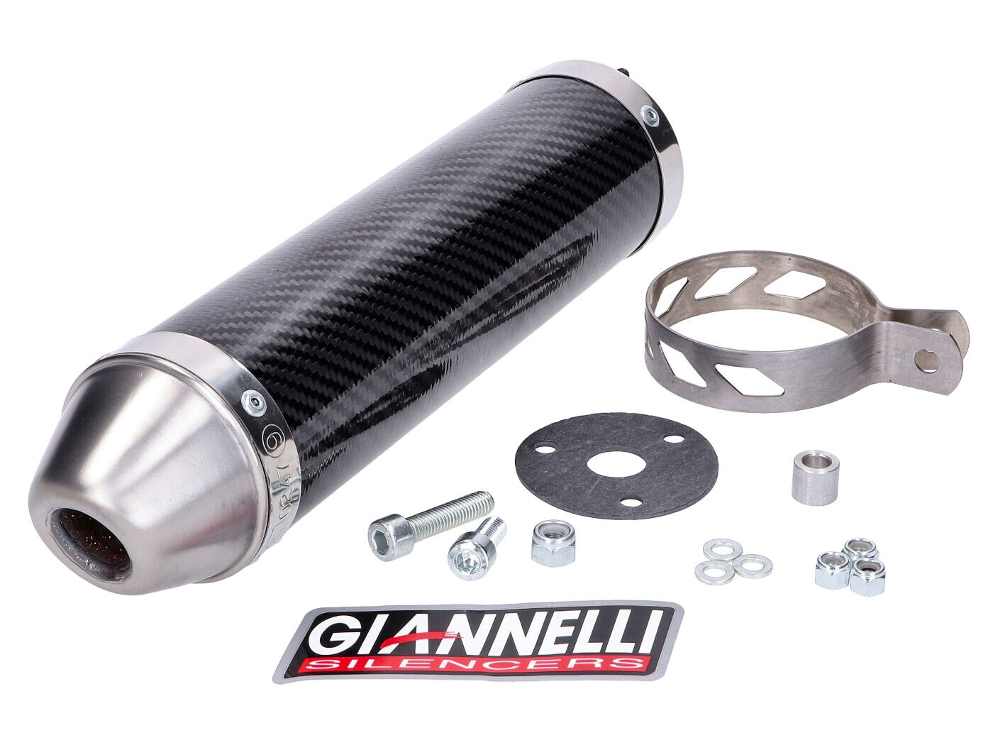 Silencieux Giannelli Street Carbone Aprilia RS / Yamaha TZR