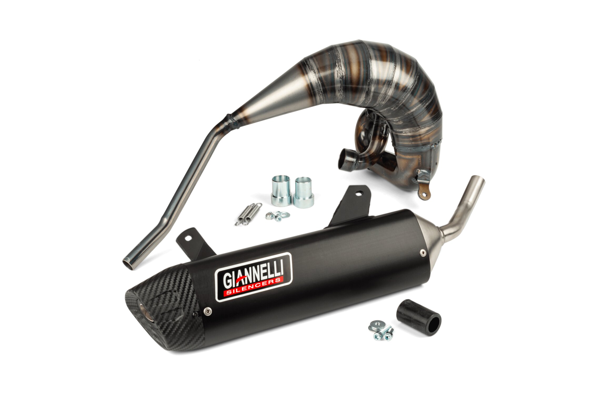 Pot d'échappement Giannelli Enduro Noir Vent Derapage Euro 5