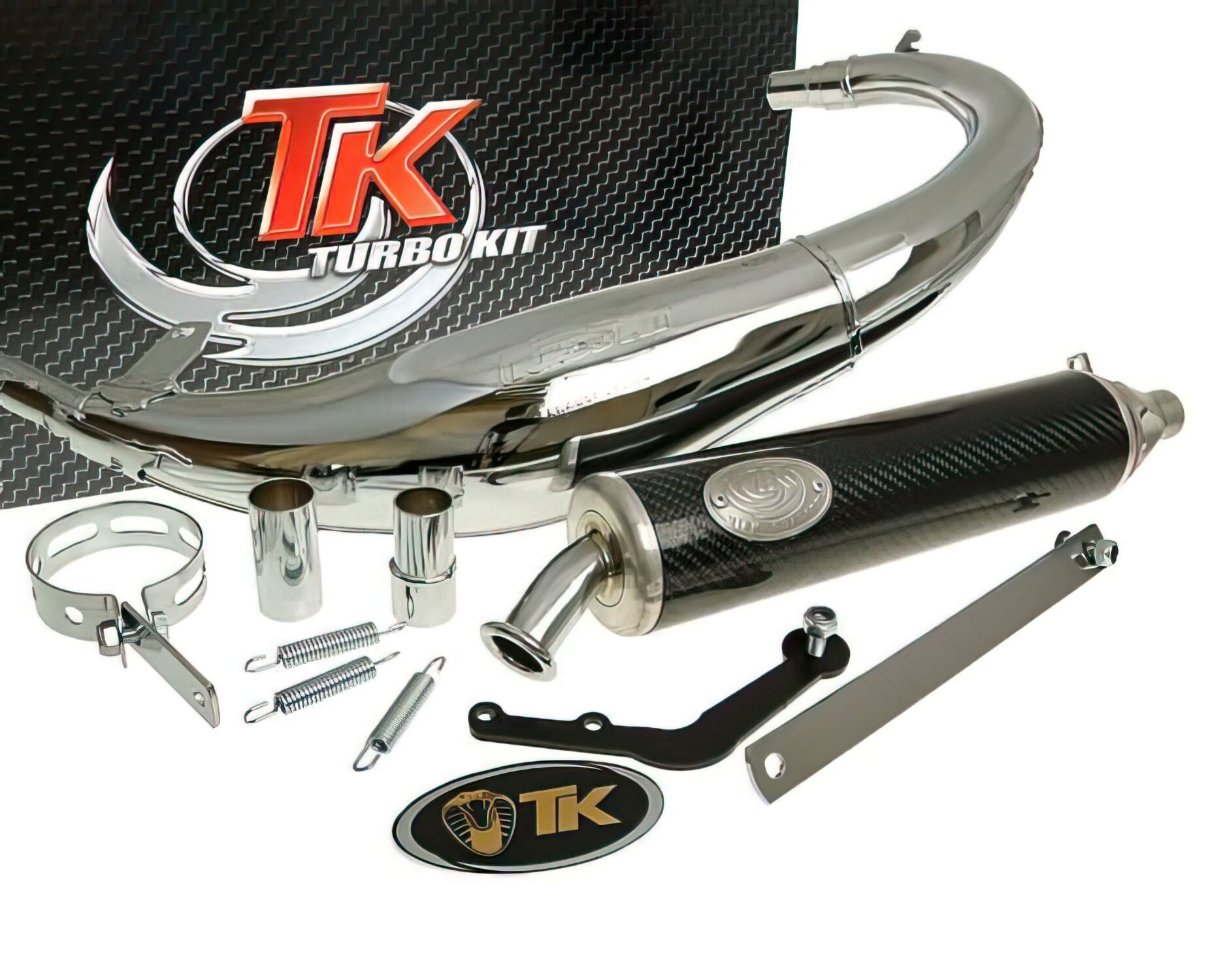 Pot d'échappement CPI SX et SM Turbokit Bajo RQ chromé