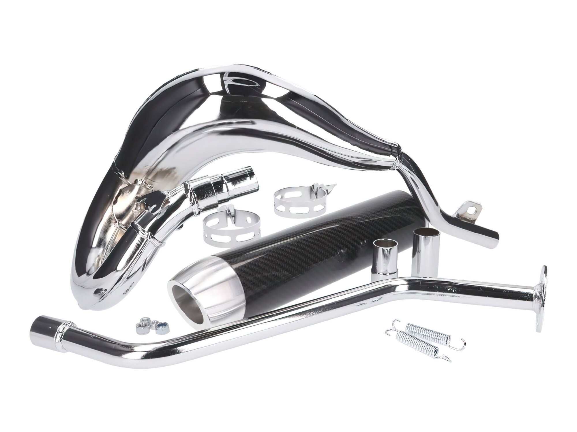 Pot d'échappement Generic Trigger Turbokit Bufanda RQ chromé