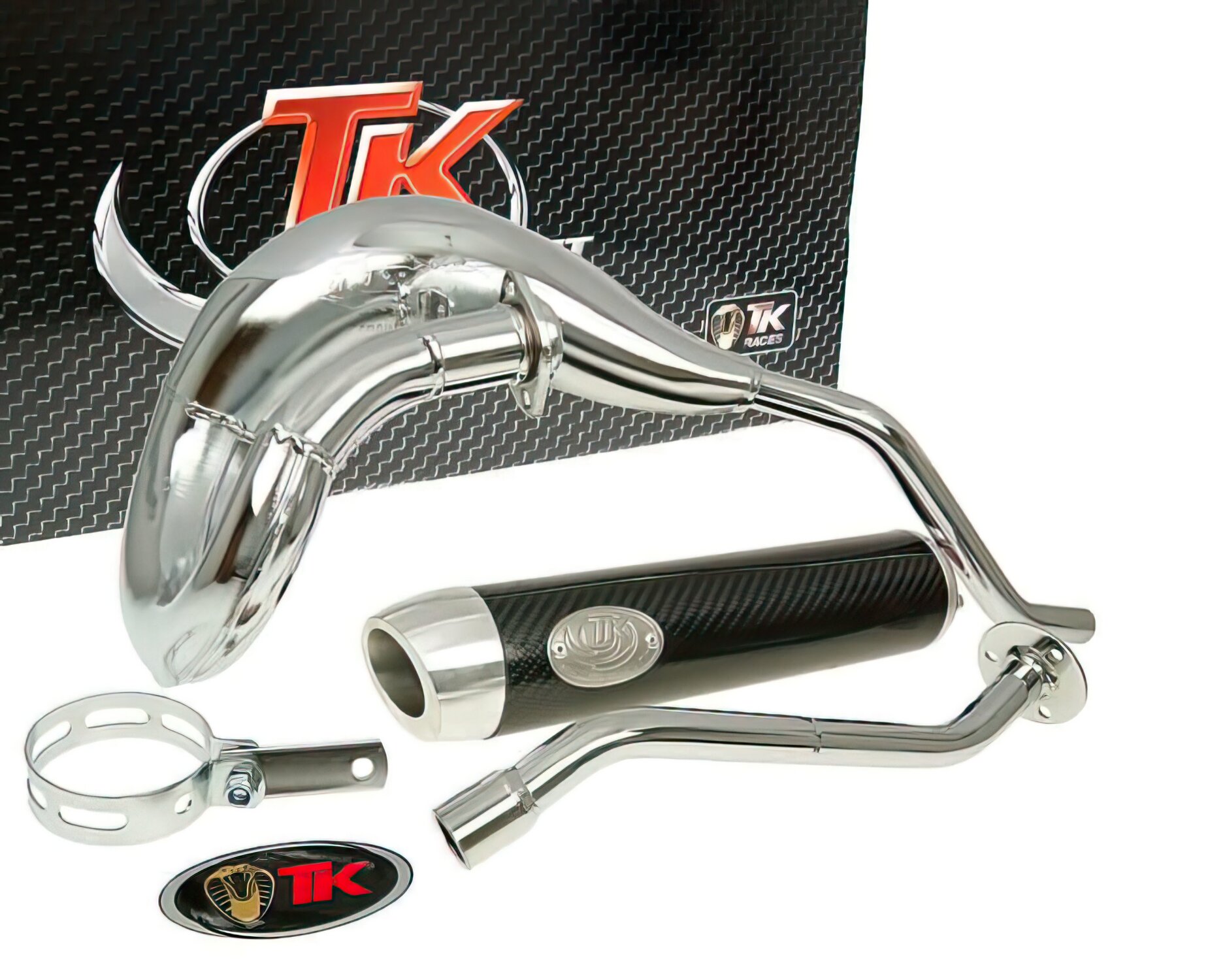 Pot d'échappement Derbi DRD Pro Turbokit Bufanda RQ chromé