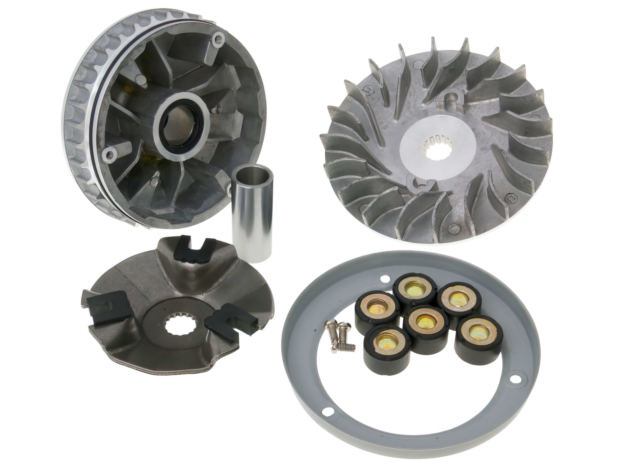 Variateur + poulie ventilée Yamaha Xmax / Majesty / Teos / Maxter MBK Skyliner / Doodo 125cc