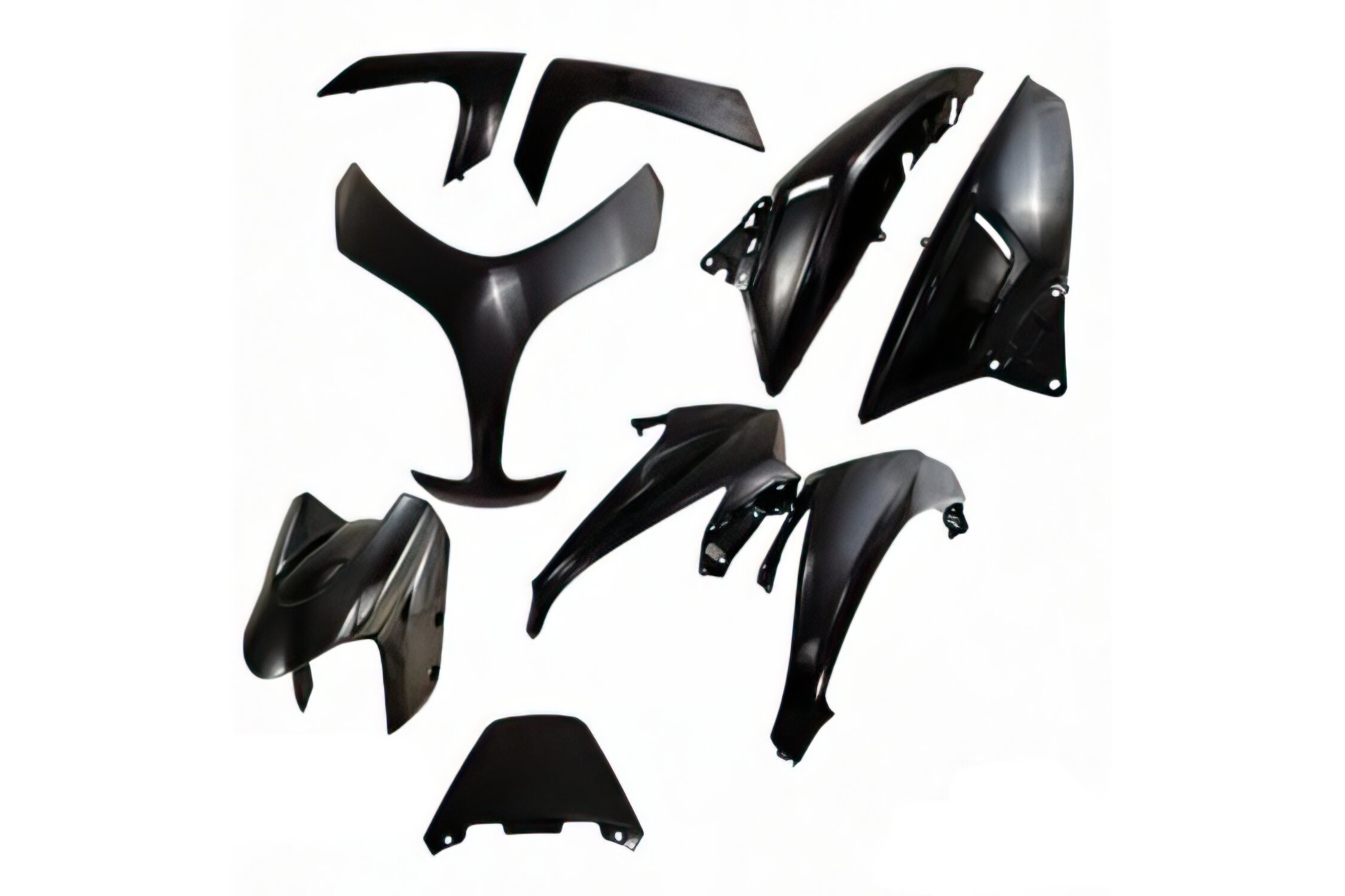Kit carénage 9 pièces Noir Yamaha Tmax 500 après 2008