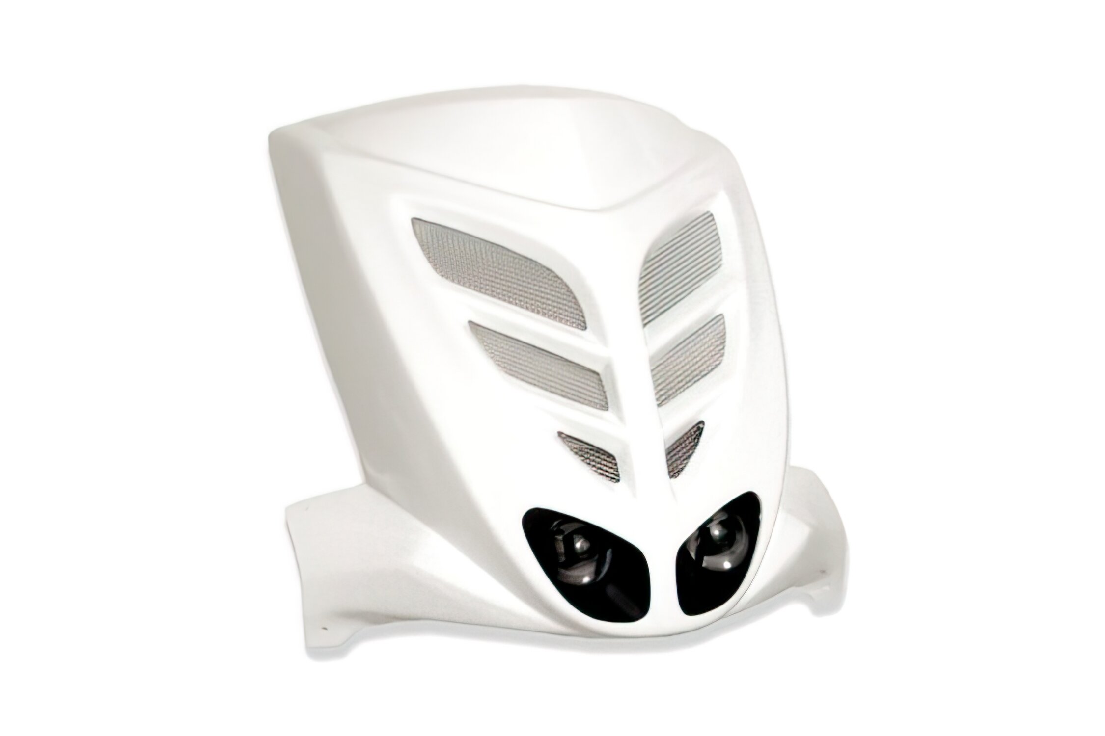 Face avant blanc BCD Xtreme avec double optique MBK Stunt