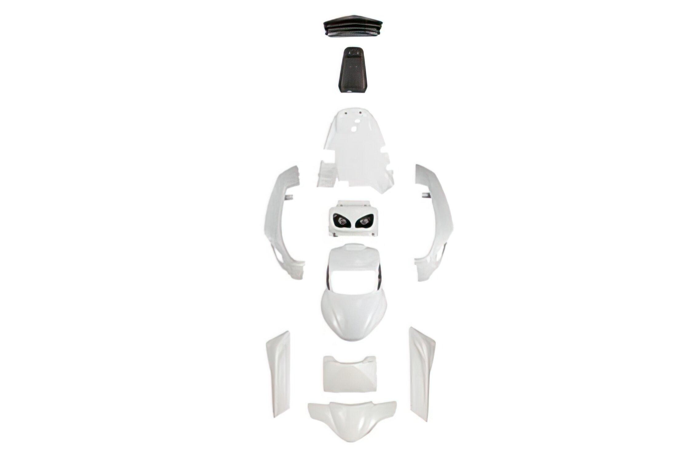 Kit carénage 9 pièces BCD RX Blanc MBK Booster après 2004