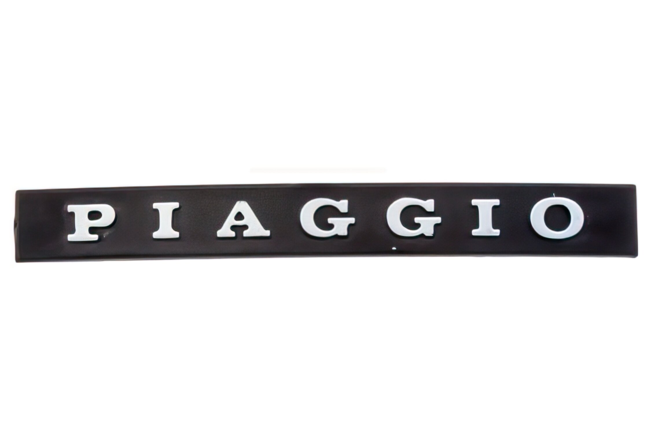 Piaggio Logo Noir/Chromé à coller