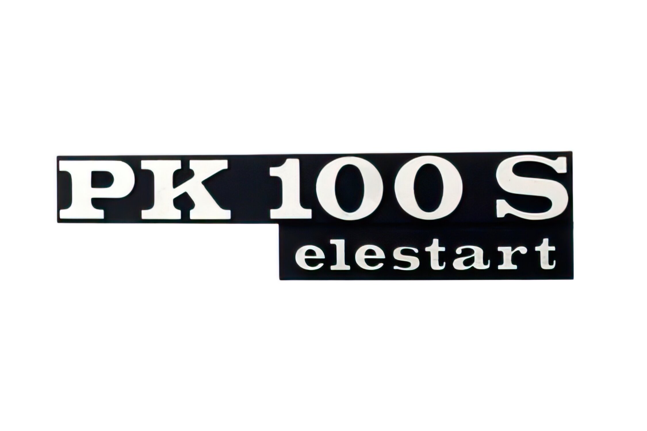 Logo Vespa PK 100 S Elestart Noir/Chromé