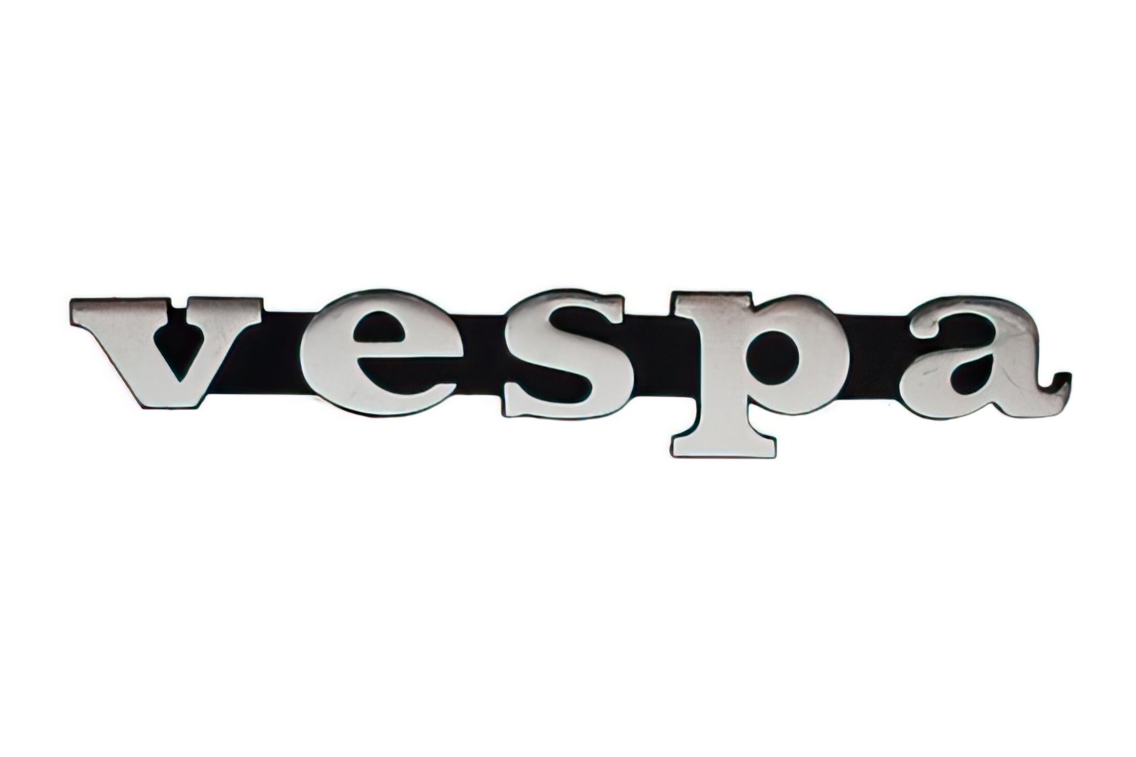Logo Vespa Noir/Chromé
