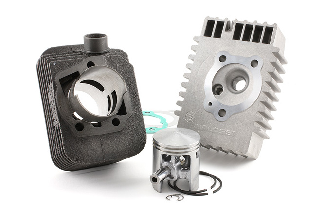 Cylindre culasse Malossi 65cc Sport fonte Piaggio Bravo / Grillo axe de 10mm