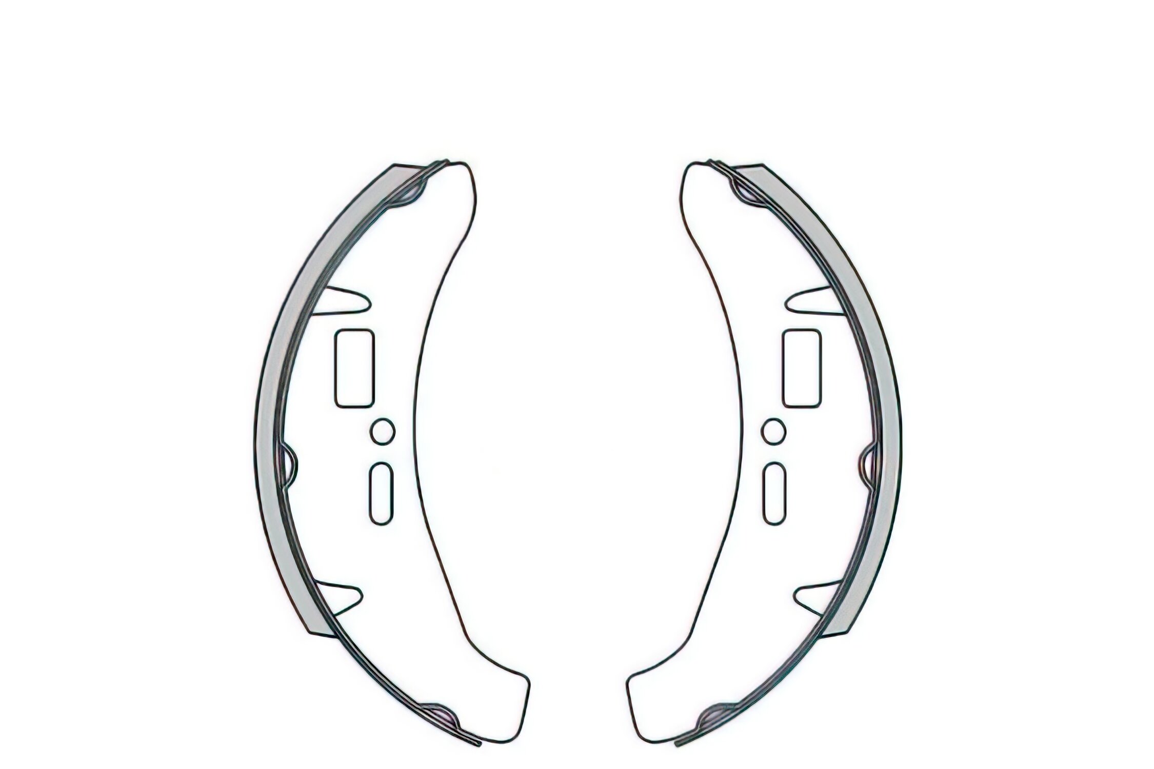 Mâchoires de frein 170x25mm RMS Vespa Cosa 125 - 200