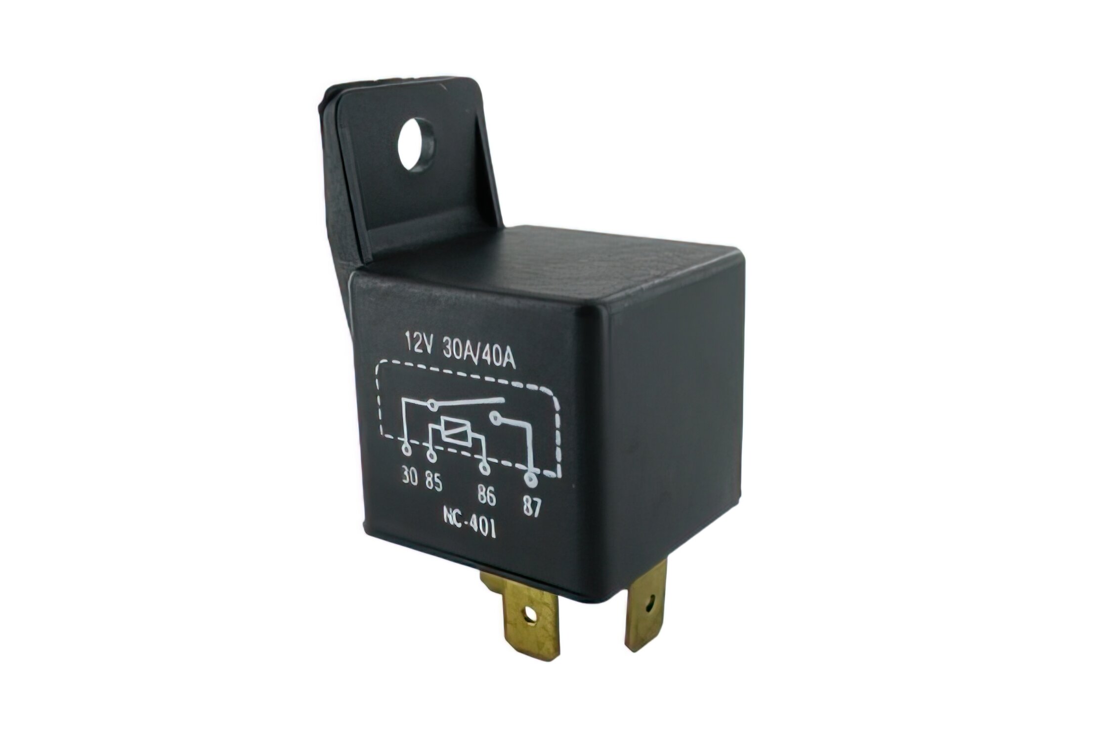 Relais de starter 4 pins / 12V / 30A - 40A