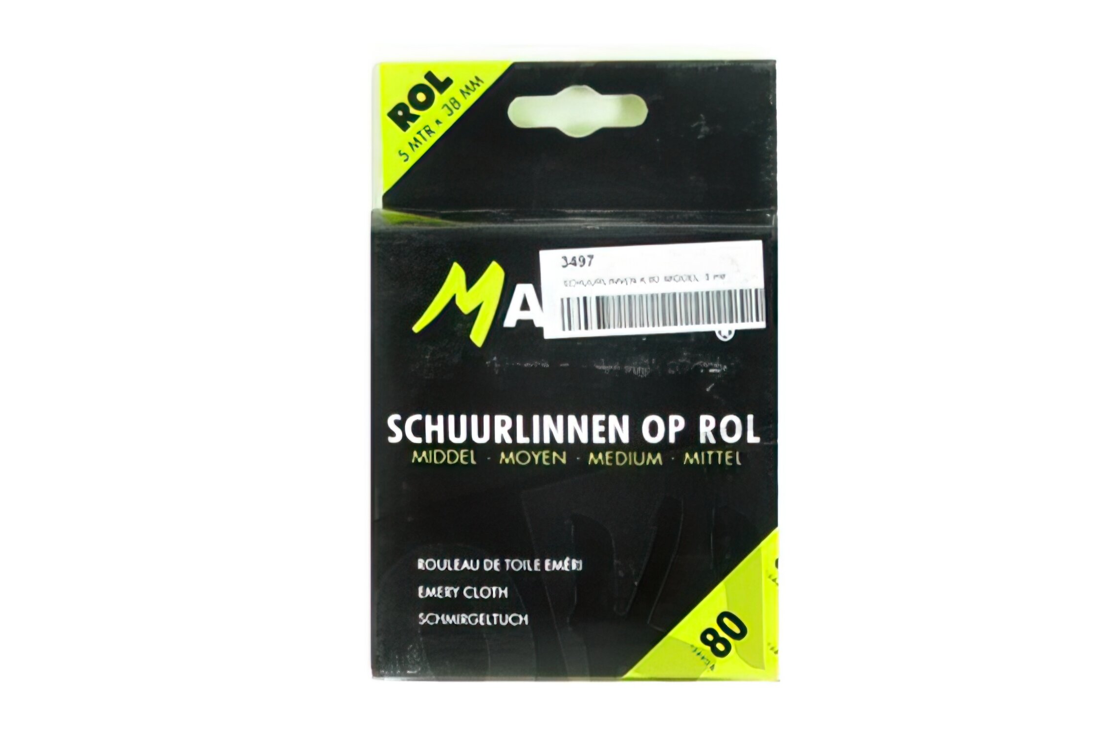 Standard Parts Rouleau papier à poncer 5 mètres grain 80 (moyen)