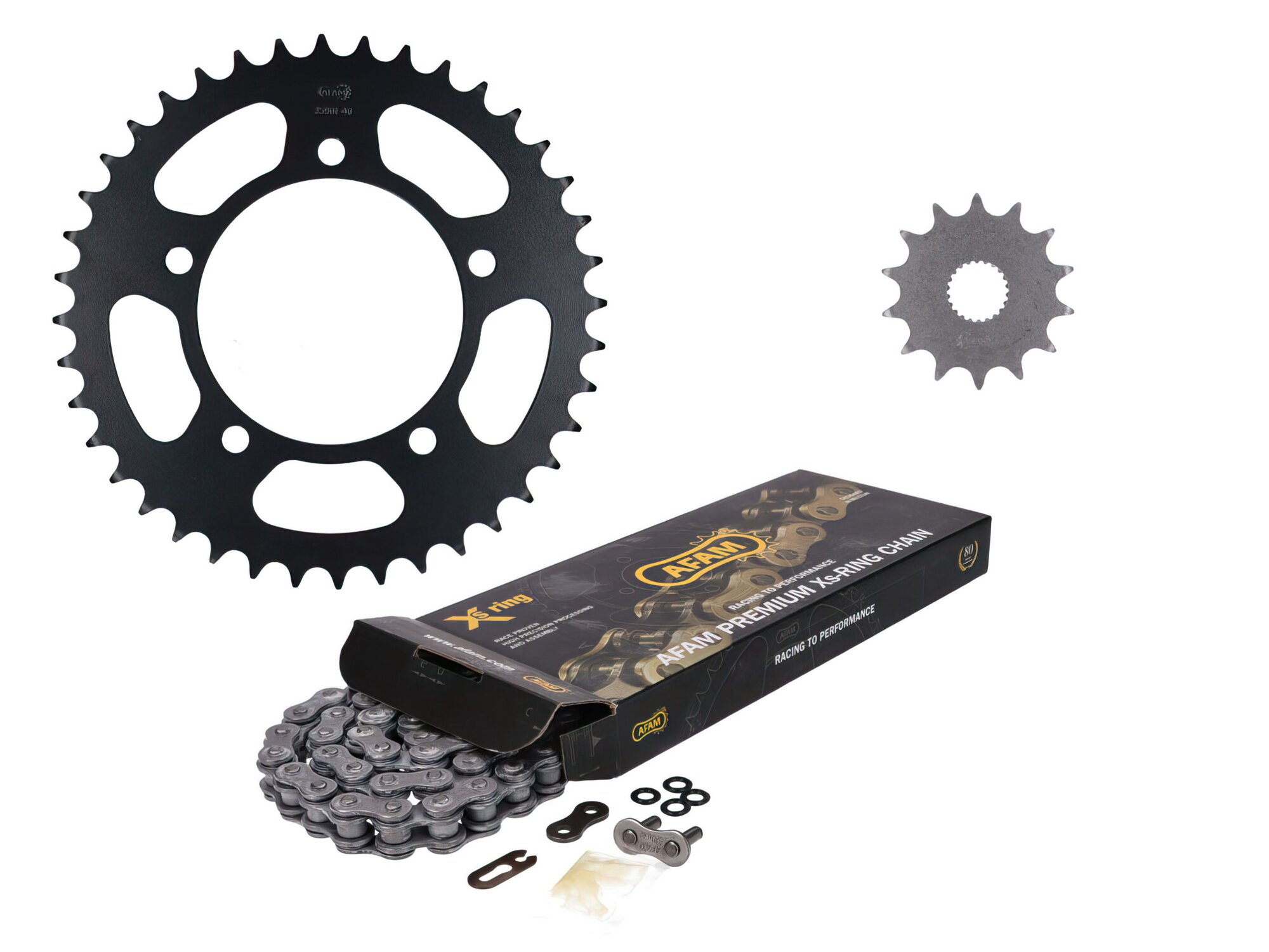 Kit chaîne AFAM 17x40 Aprilia RS125 2006 - 2010