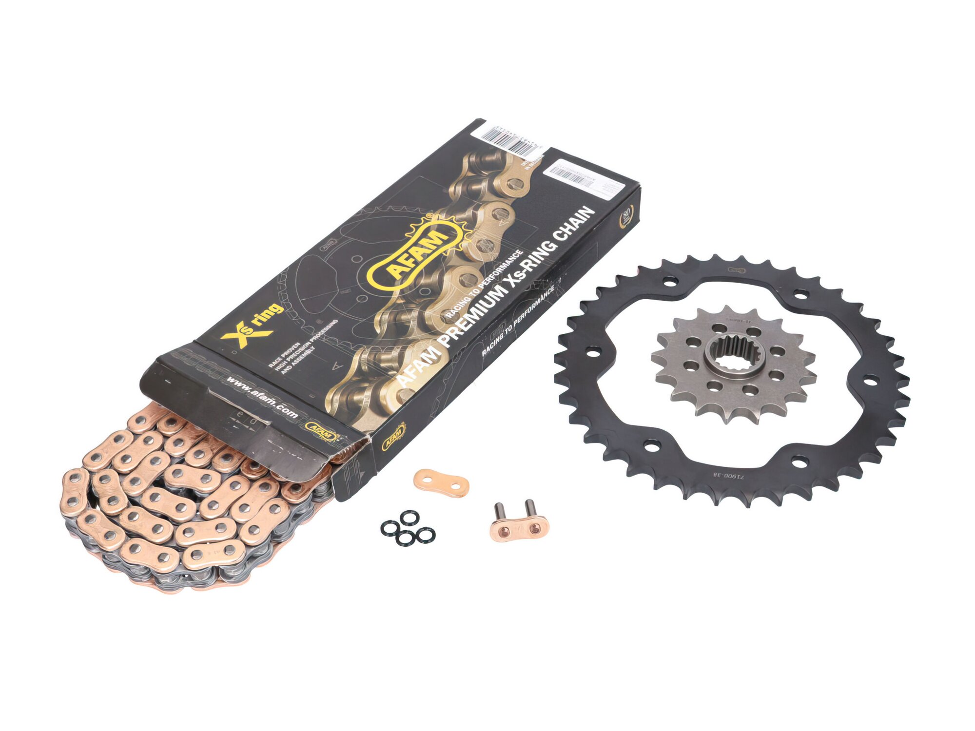 Kit chaîne AFAM hyper renforcé 17x38 KTM 1290 / 1290 R Super Duke