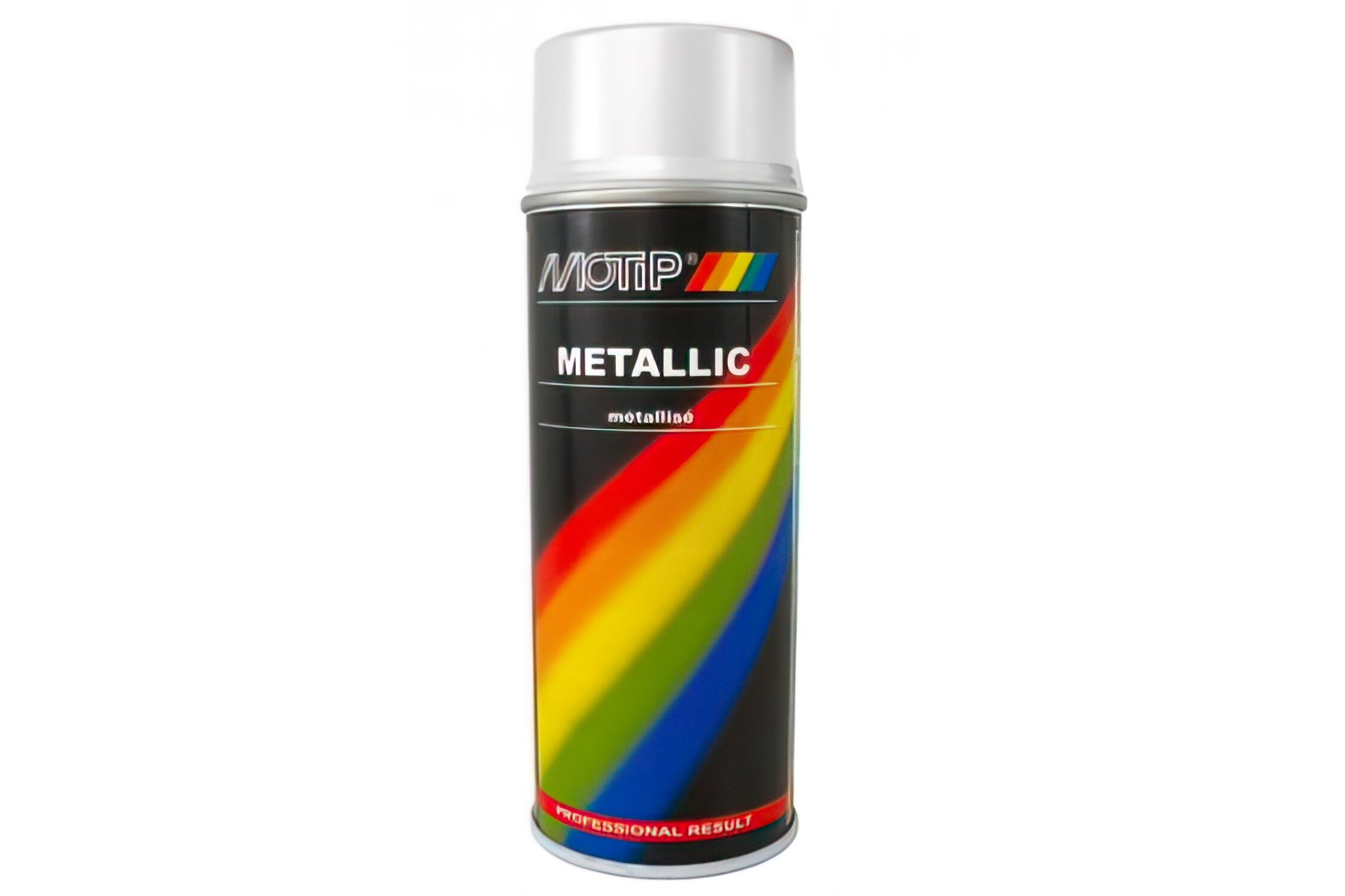 Bombe de peinture métallisée gris Motip 400ml (Aérosol)
