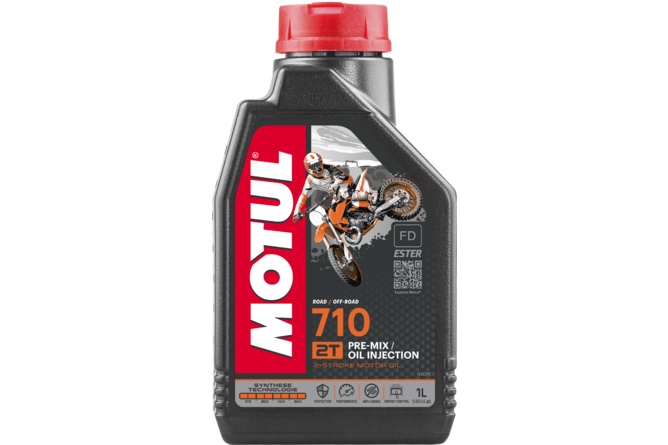 Huile Motul 710 100% synthétique 1L