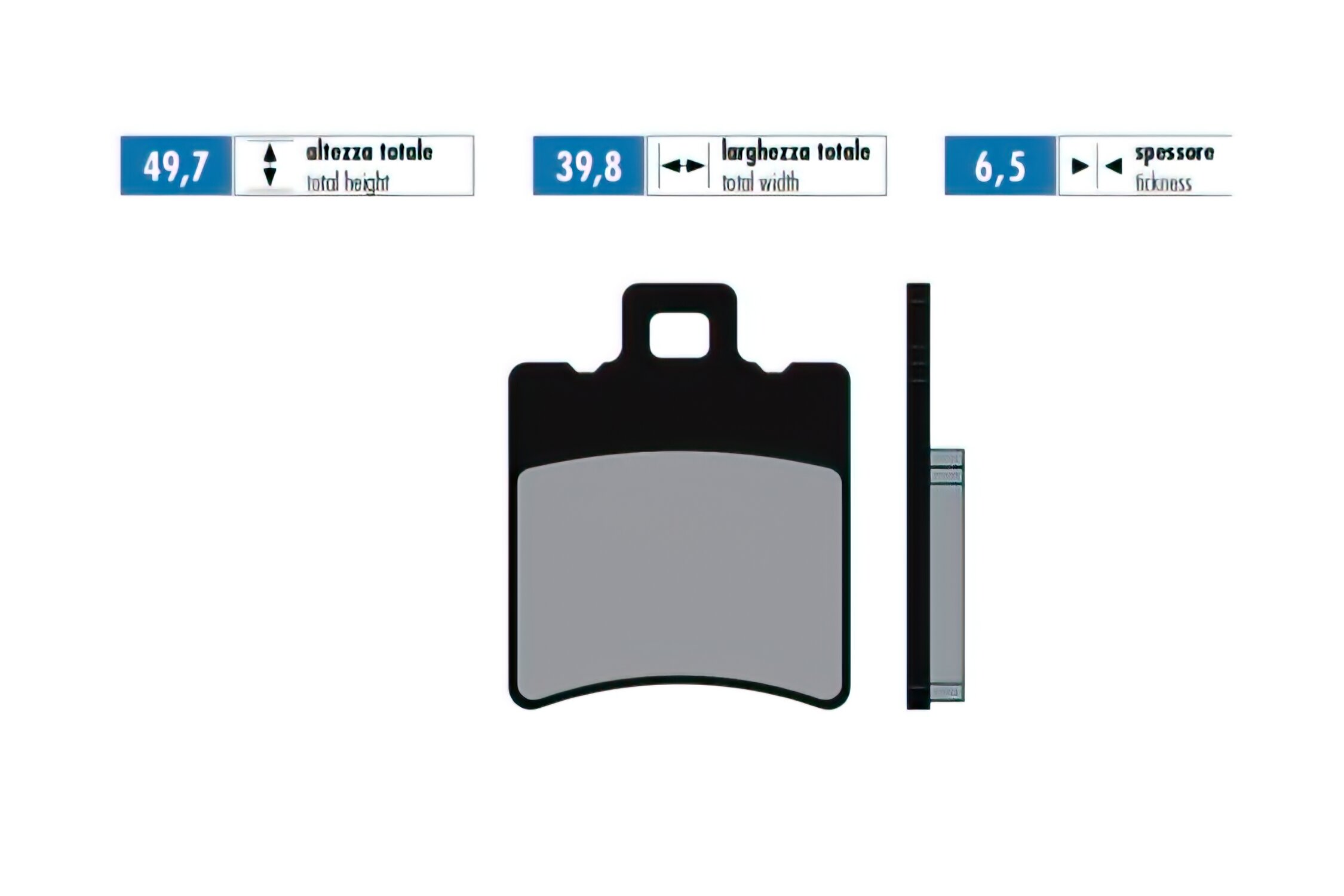 Plaquettes de frein Polini Sintered MBK Nitro / Booster