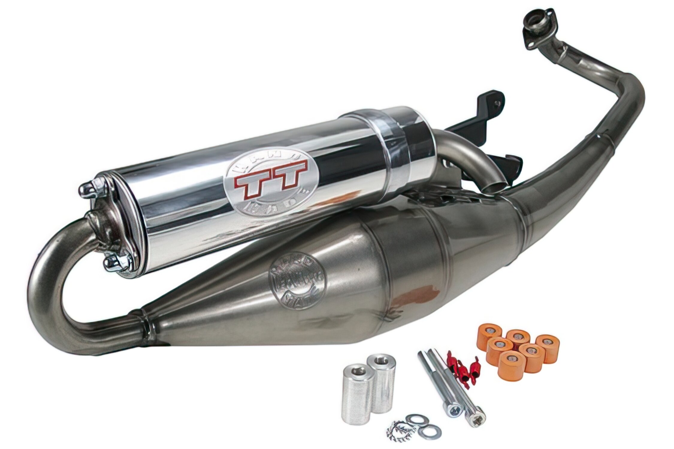 Pot d'échappement LeoVince Hand Made TT Aprilia SR50 (moteur Piaggio)