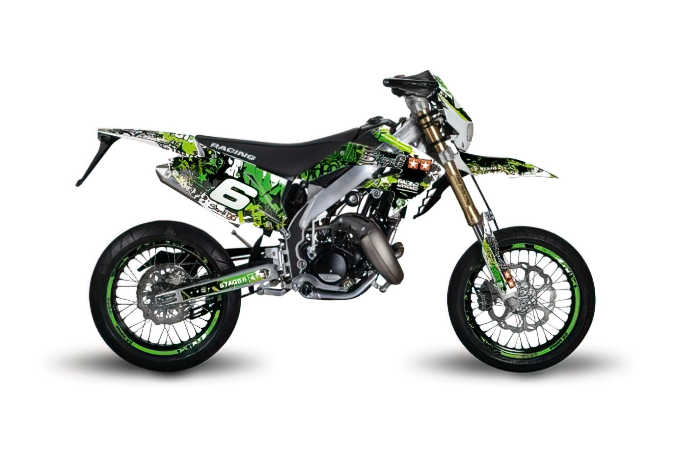 Kit déco Stage6 Honda HM 50 vert - noir
