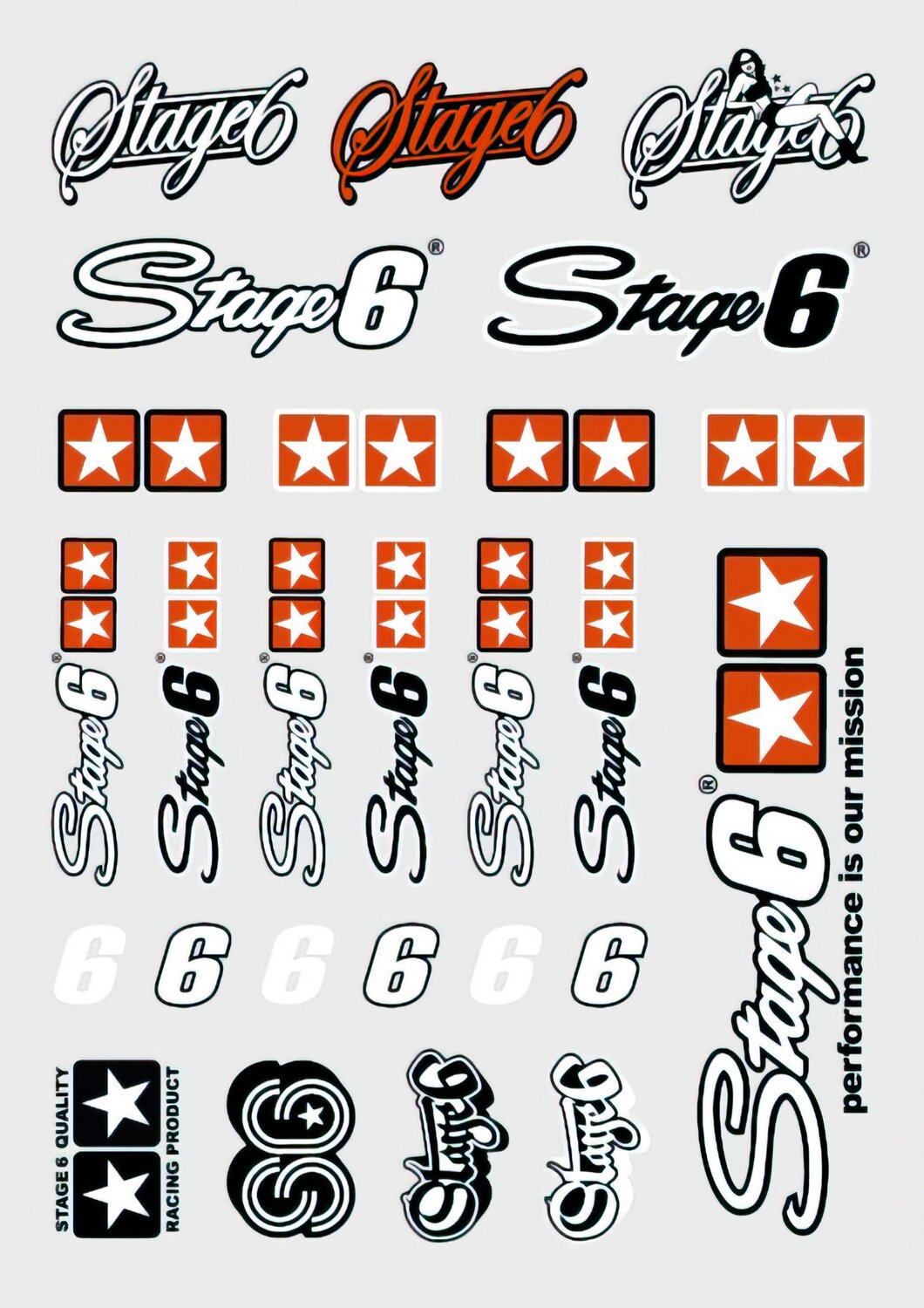 Stage6 Planche de stickers A4