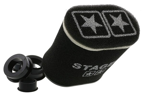 Filtre à air Stage6 Racing ovale d.28 - 55mm Noir