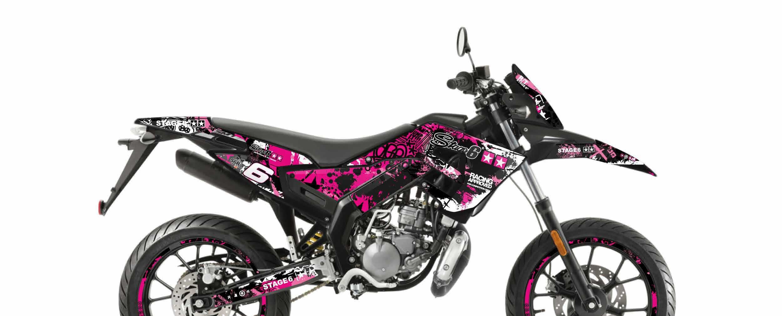 Kit déco Derbi X-Treme 2018 - 2020 rose / noir