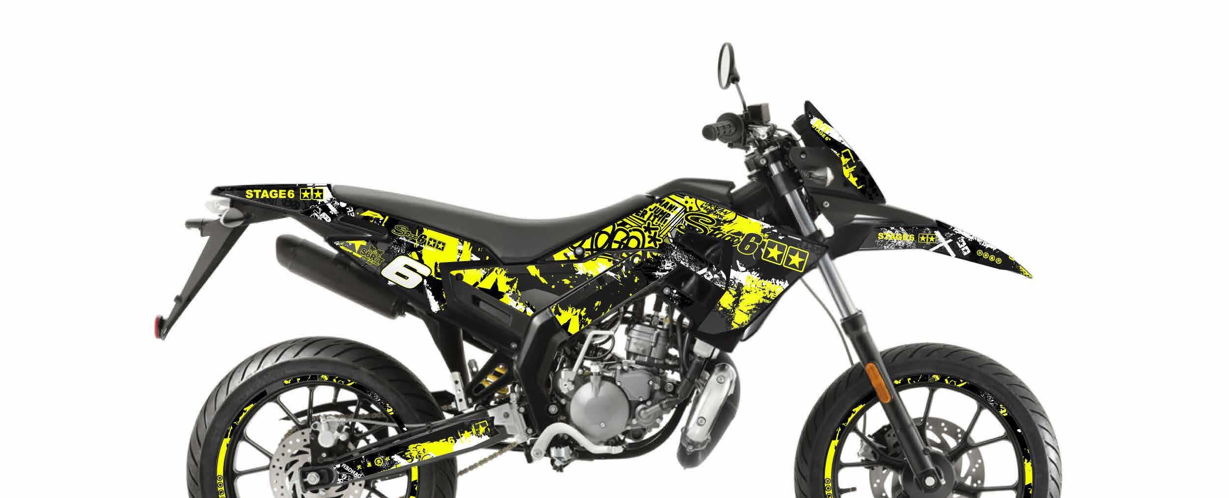 Kit déco Derbi X-Treme 2018 - 2020 jaune / noir