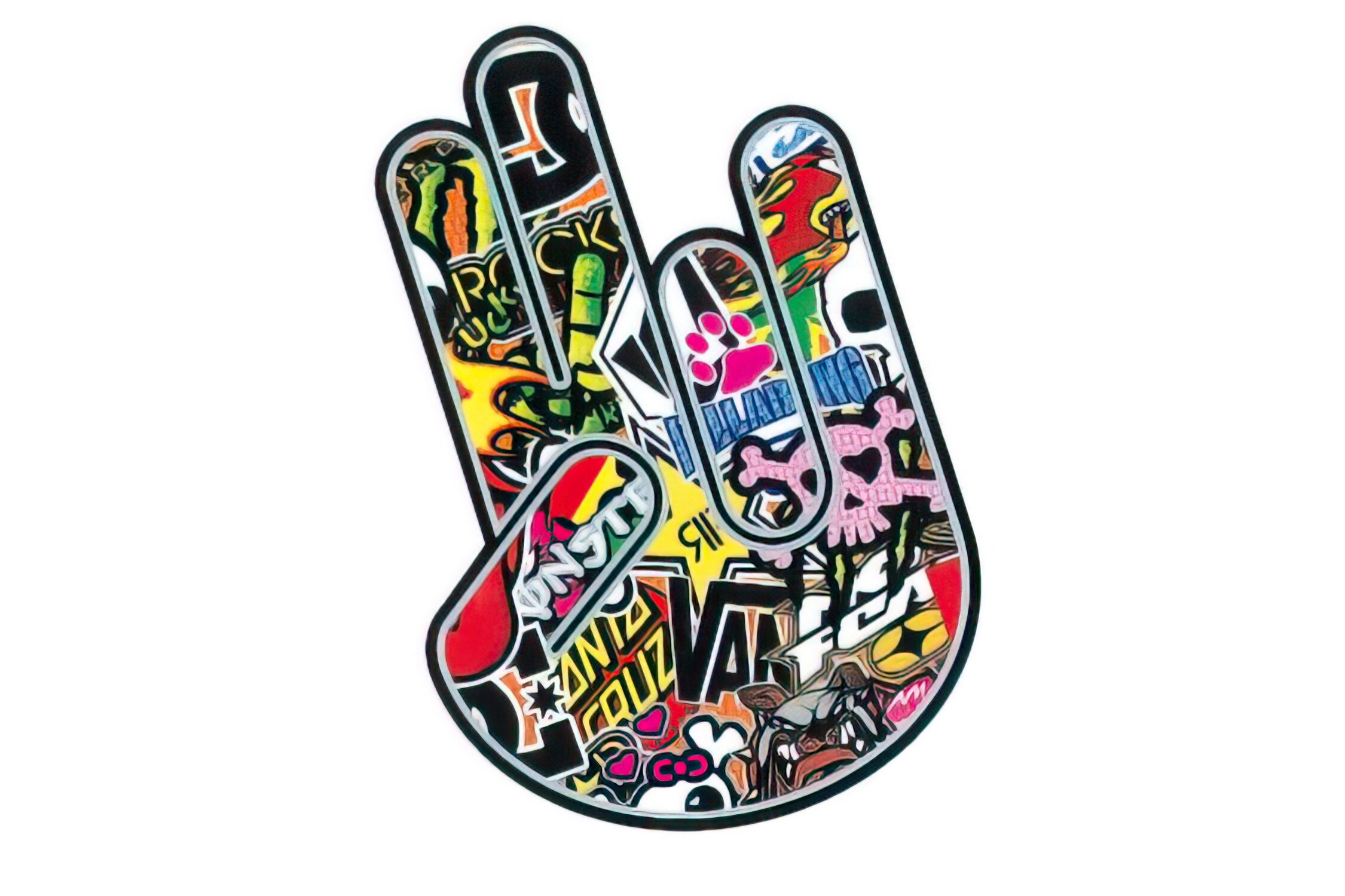 Standard Parts Autocollant Fingers Sticker bombing