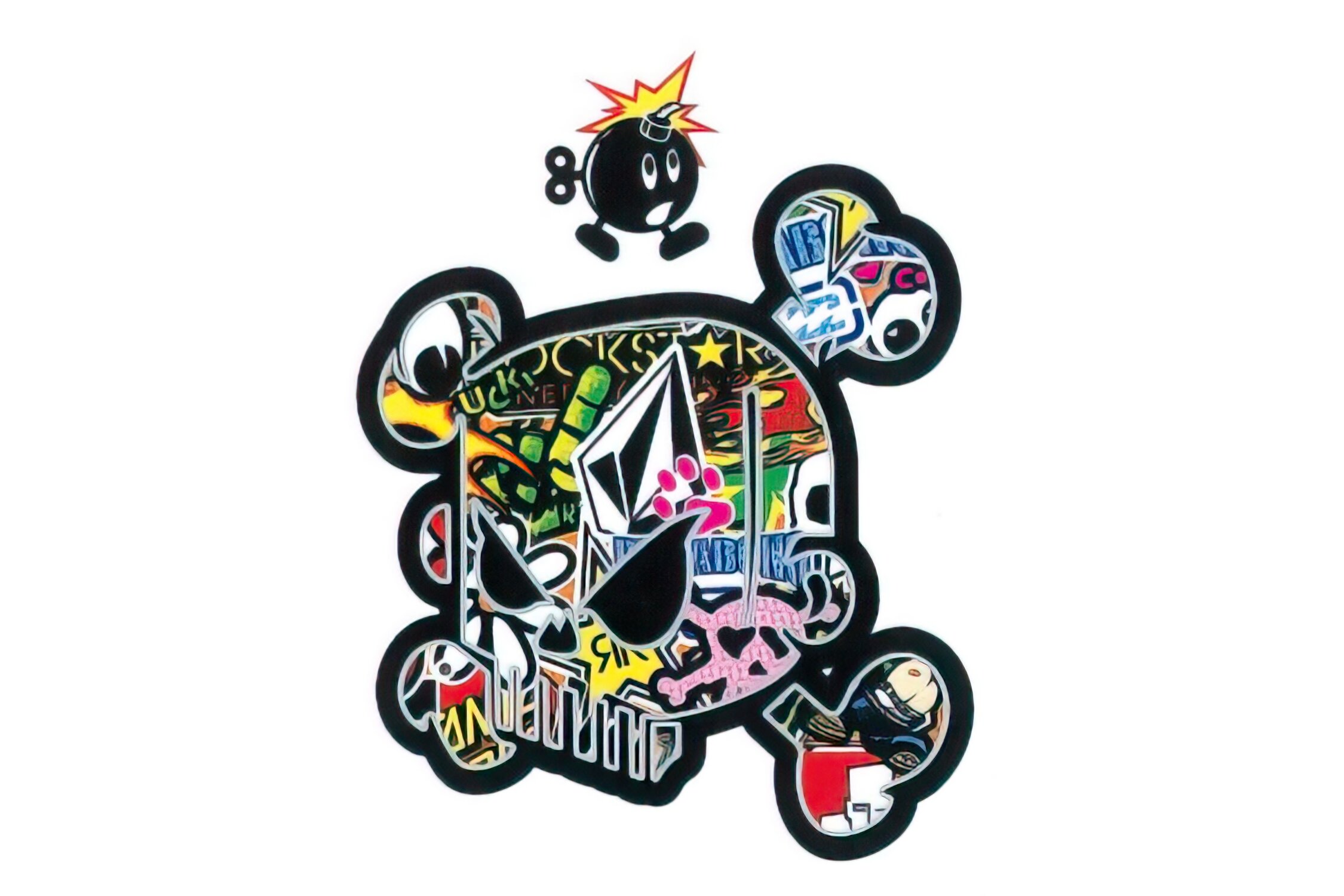 Standard Parts Autocollant Skull Sticker bombing