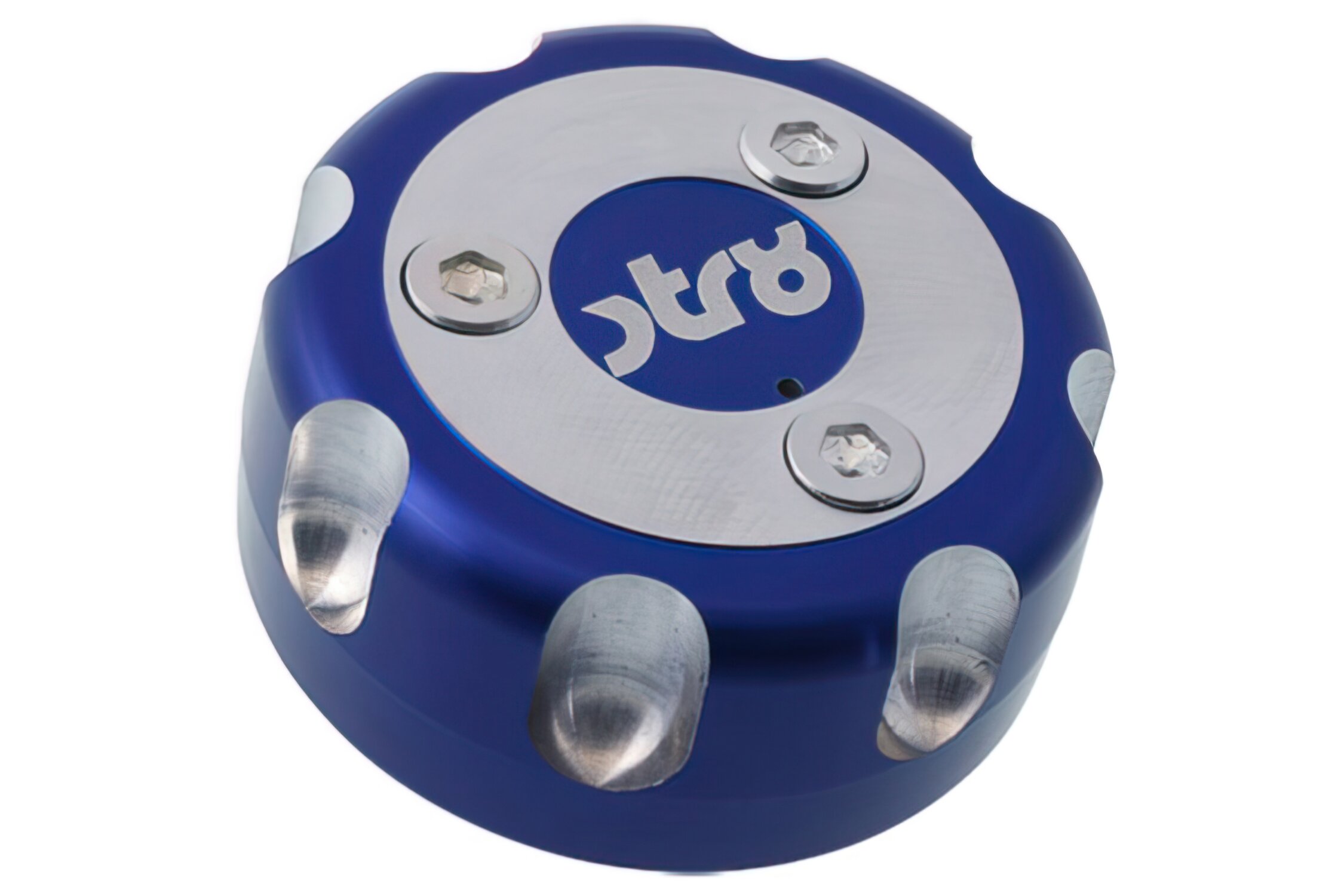 Bouchon de réservoir d'essence STR8 alu Derbi Senda bleu