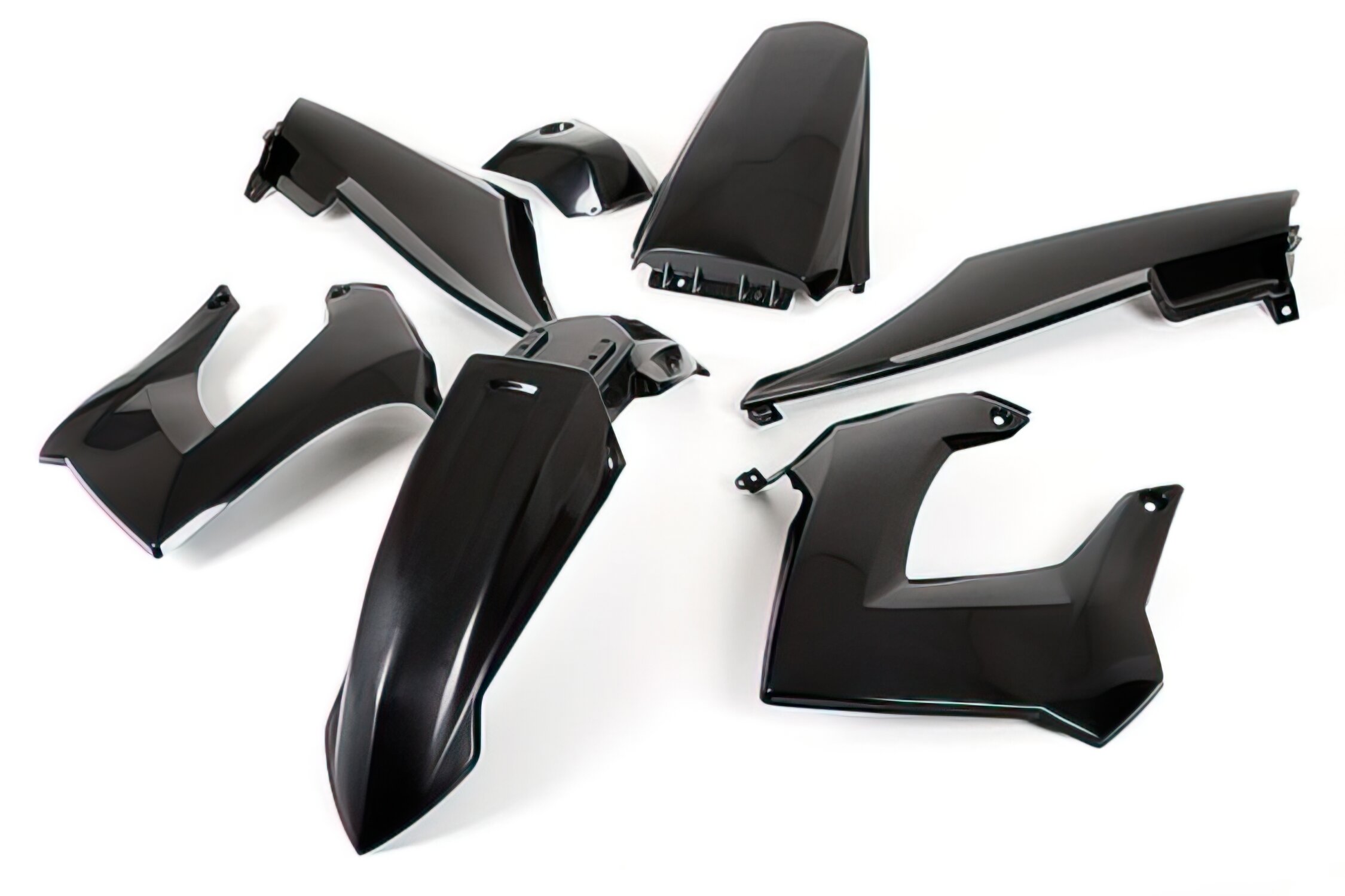 Kit carénage 7 pièces Noir Derbi X-treme avant 2011