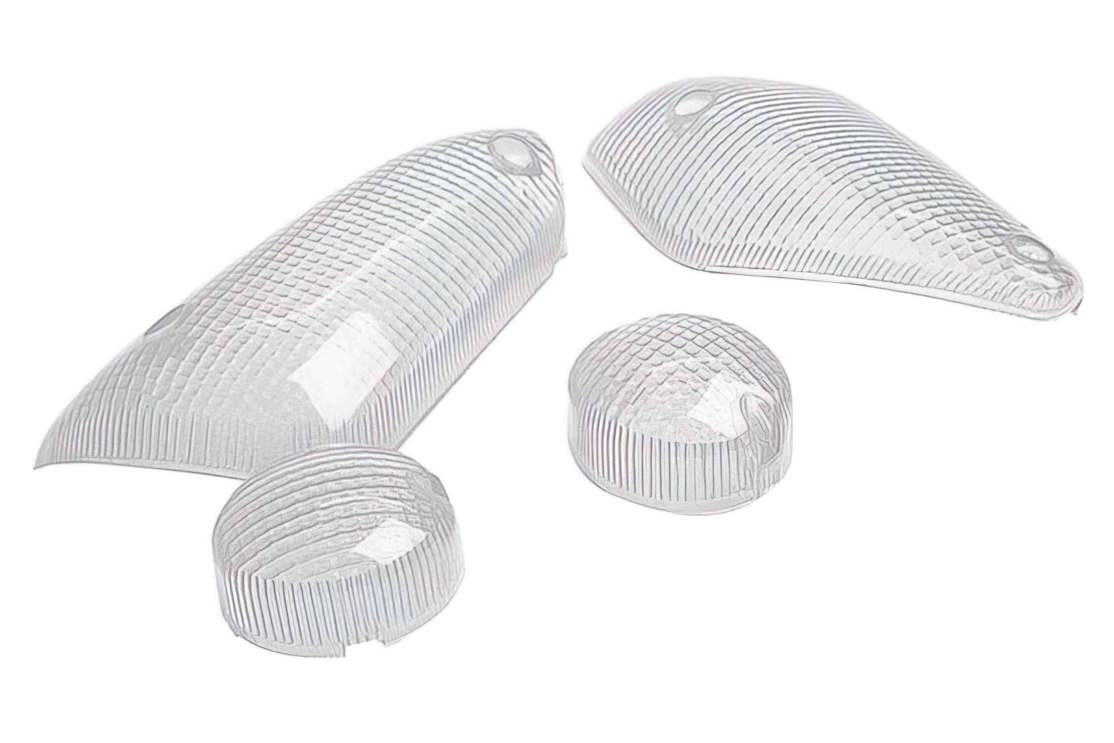 Set 4 cabochons cligno.avec feu arrière blanc STR8 MBK Nitro / Aerox après 1999
