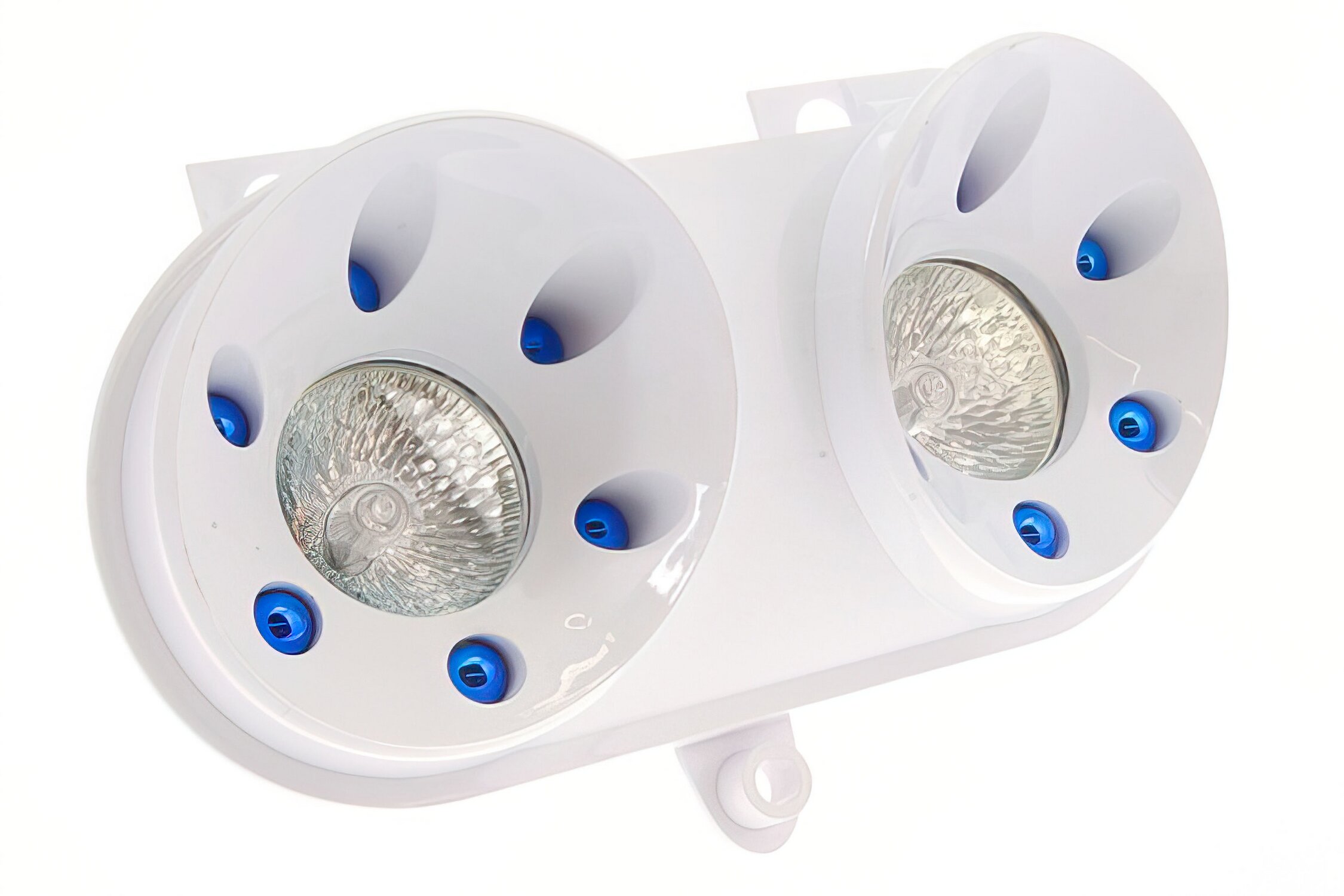 Phare avant double optique MBK Rocket blanc