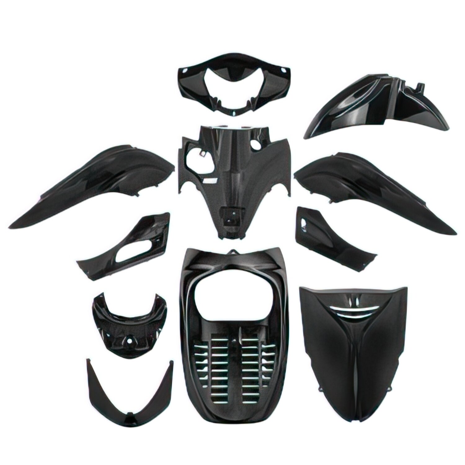 Kit carénage 11 pièces Noir Honda SH 300 2007 - 2010