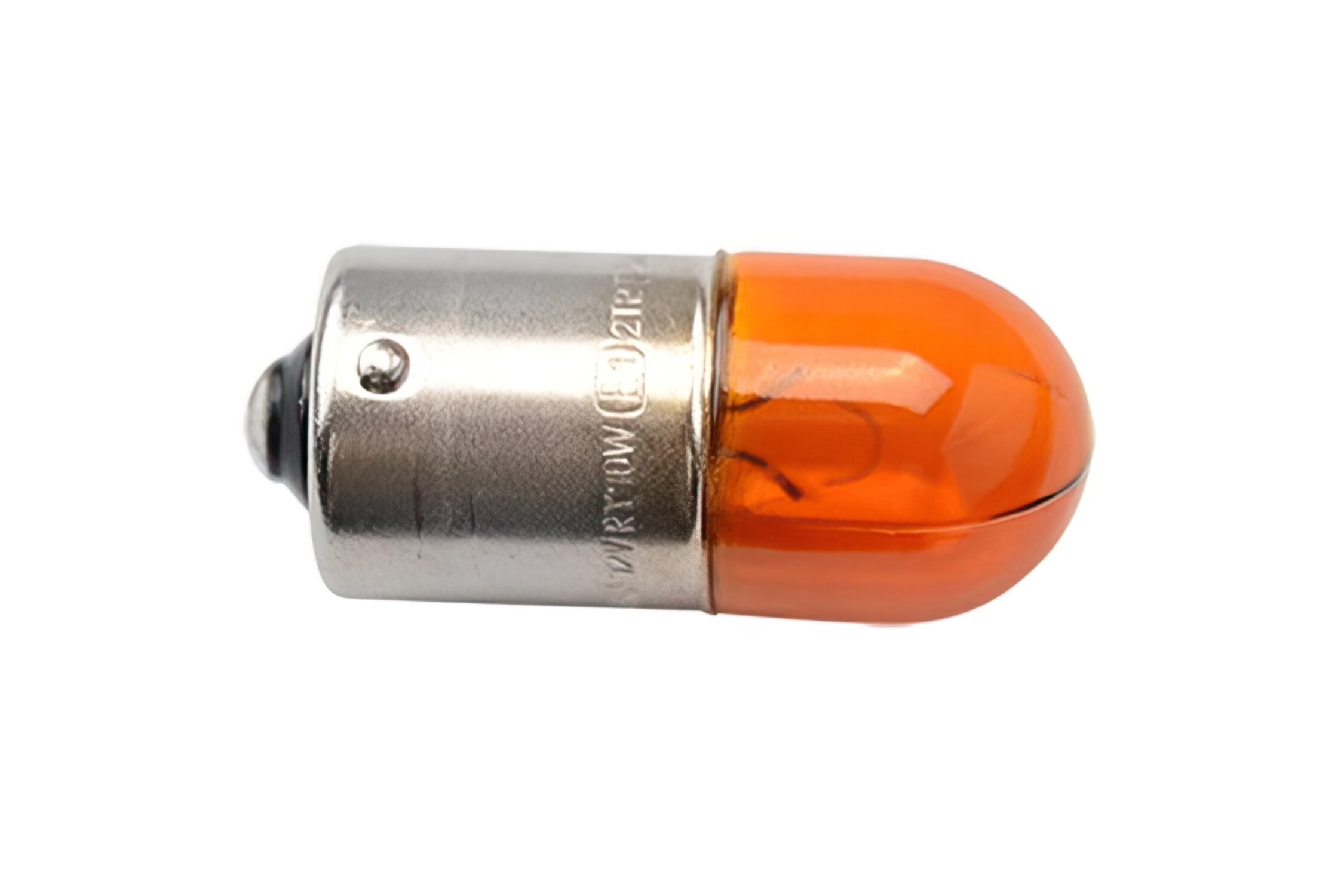 Ampoule BAU15S 12V - 10W ergots décalés Orange