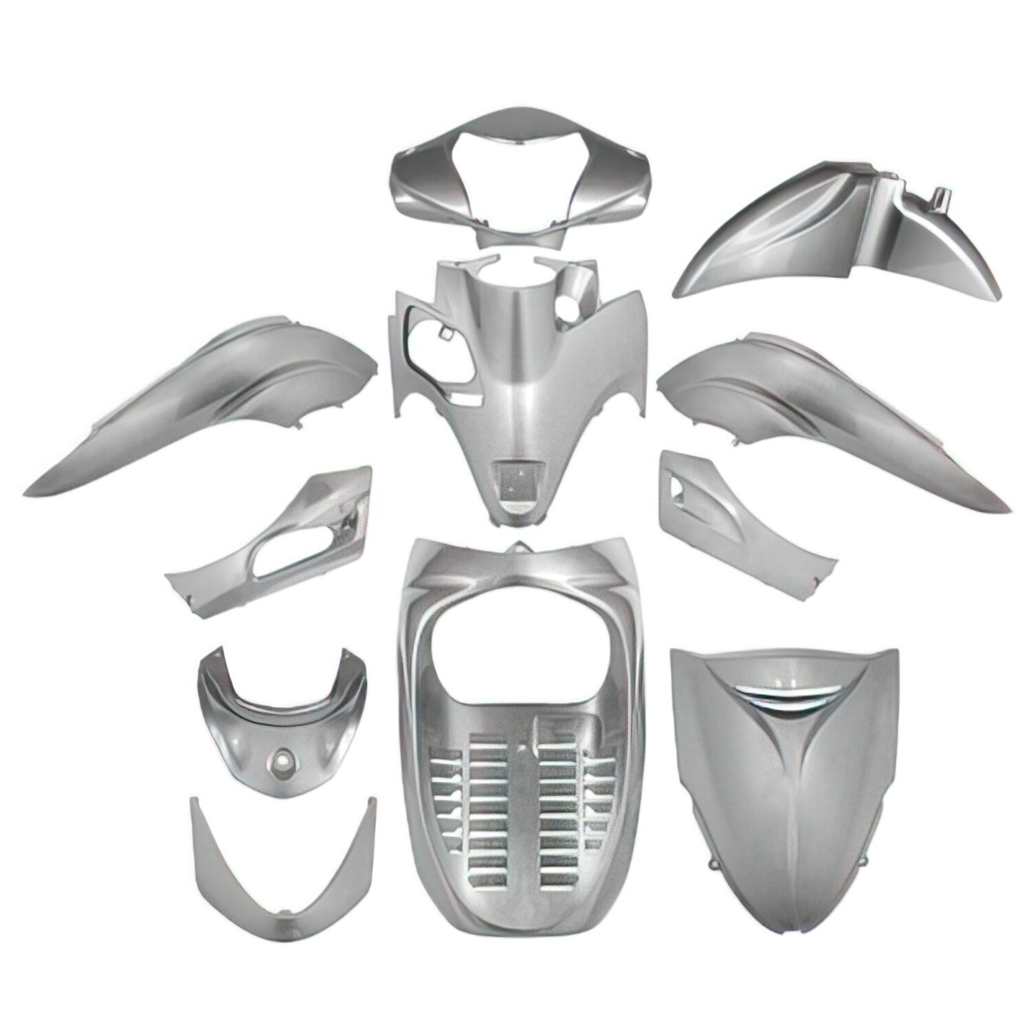 Kit carénage 11 pièces Gris Honda SH 300 2007 - 2010