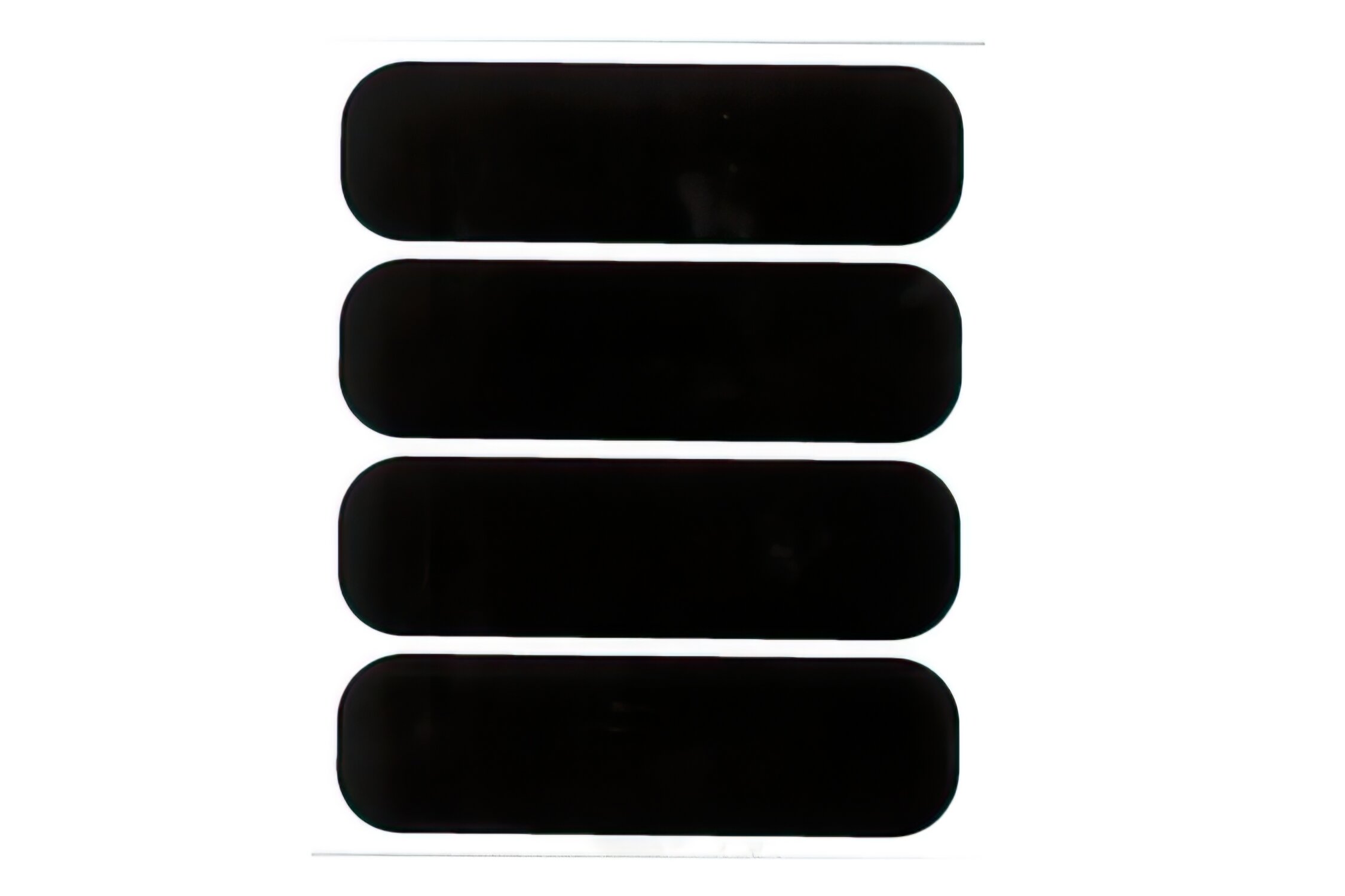 Autocollant casque moto réfléchissant Noir (x4)