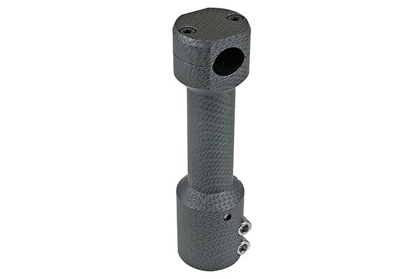 Potence de guidon droite STR8 MBK Nitro carbone mat