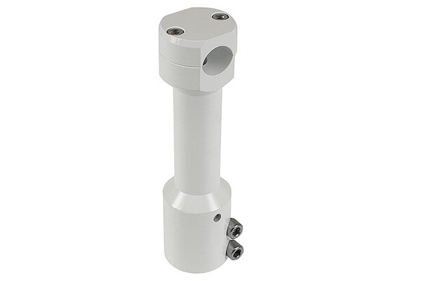 Potence de guidon droite STR8 MBK Nitro blanc