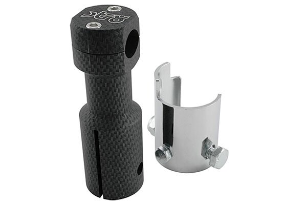 Potence droite STR8 Peugeot Speedfight / Trekker look carbone / mat