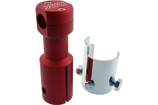 Potence droite STR8 Peugeot Speedfight / Trekker rouge anodisé / mat