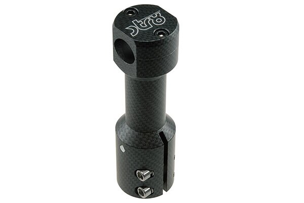 Potence de guidon droite STR8 MBK Booster carbone mat