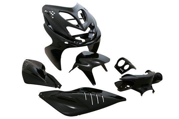 Kit carénage Str8 7 pièces Noir MBK Nitro avant 2013