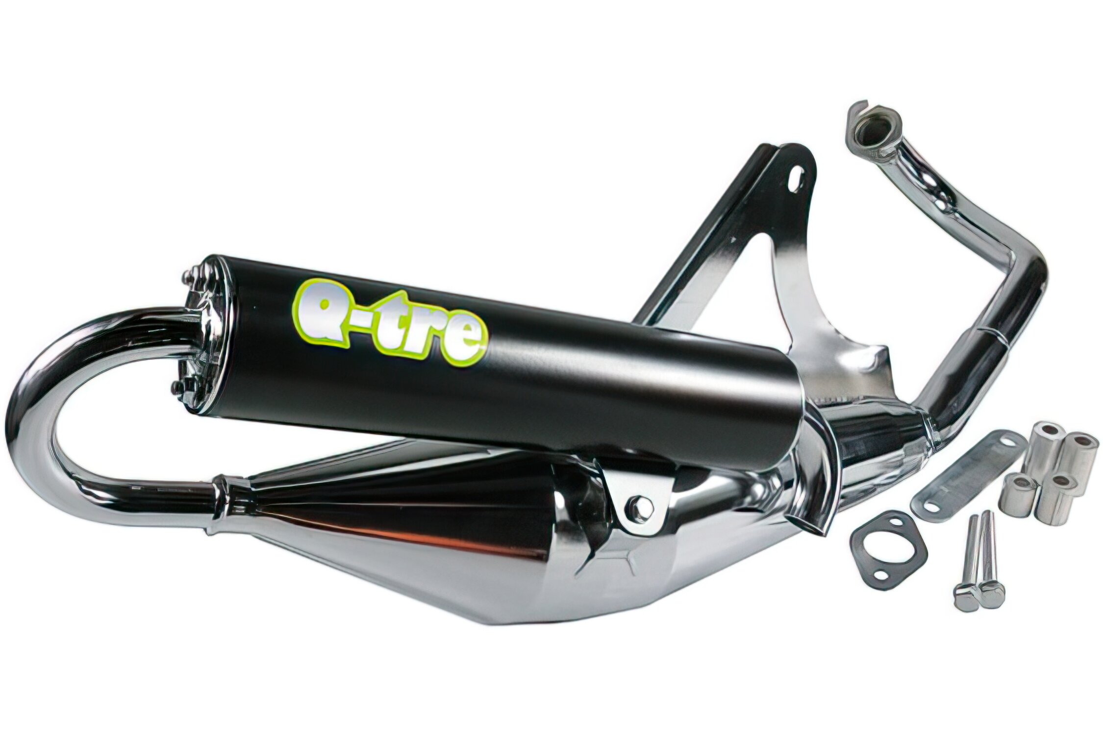 Pot d'échappement Kymco Agility 50 2T Tecnigas Q-TRE chromé