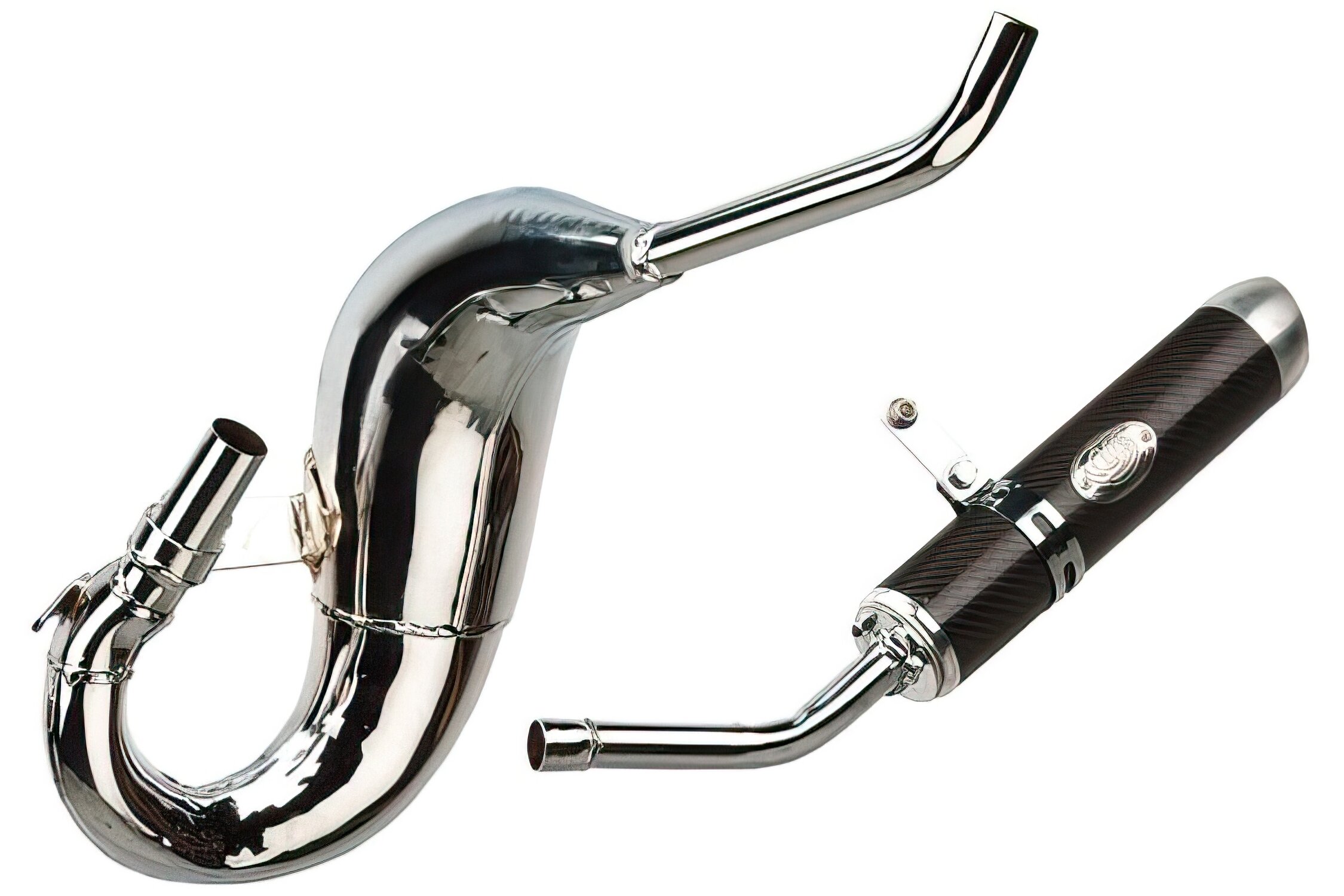 Pot d'échappement Rieju MRX Turbokit Carrera 80 chromé