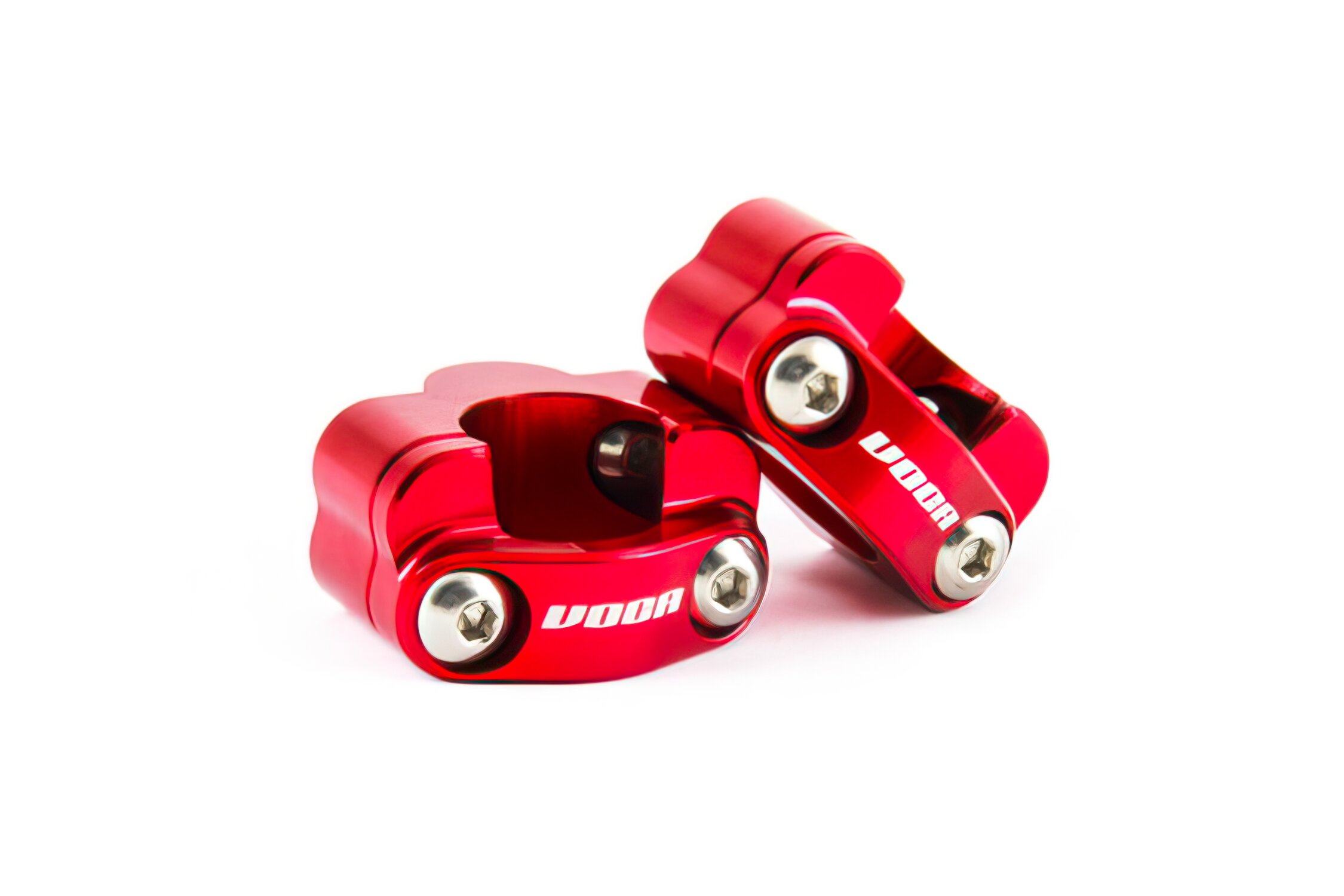 Pontets de guidon 28mm Voca HB28 CNC Rouge