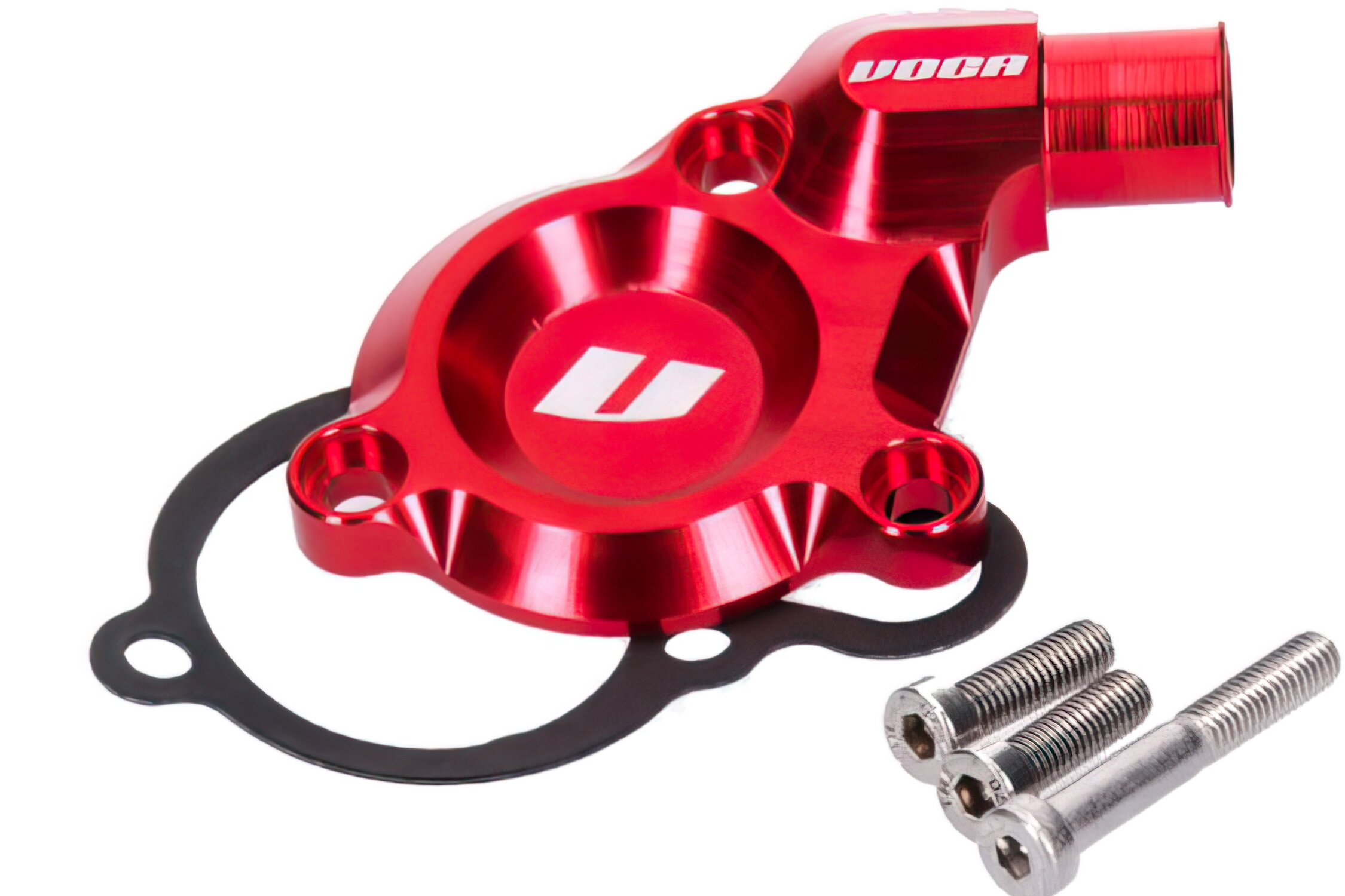 Couvercle de pompe à eau Voca CNC Rouge Derbi Euro 3