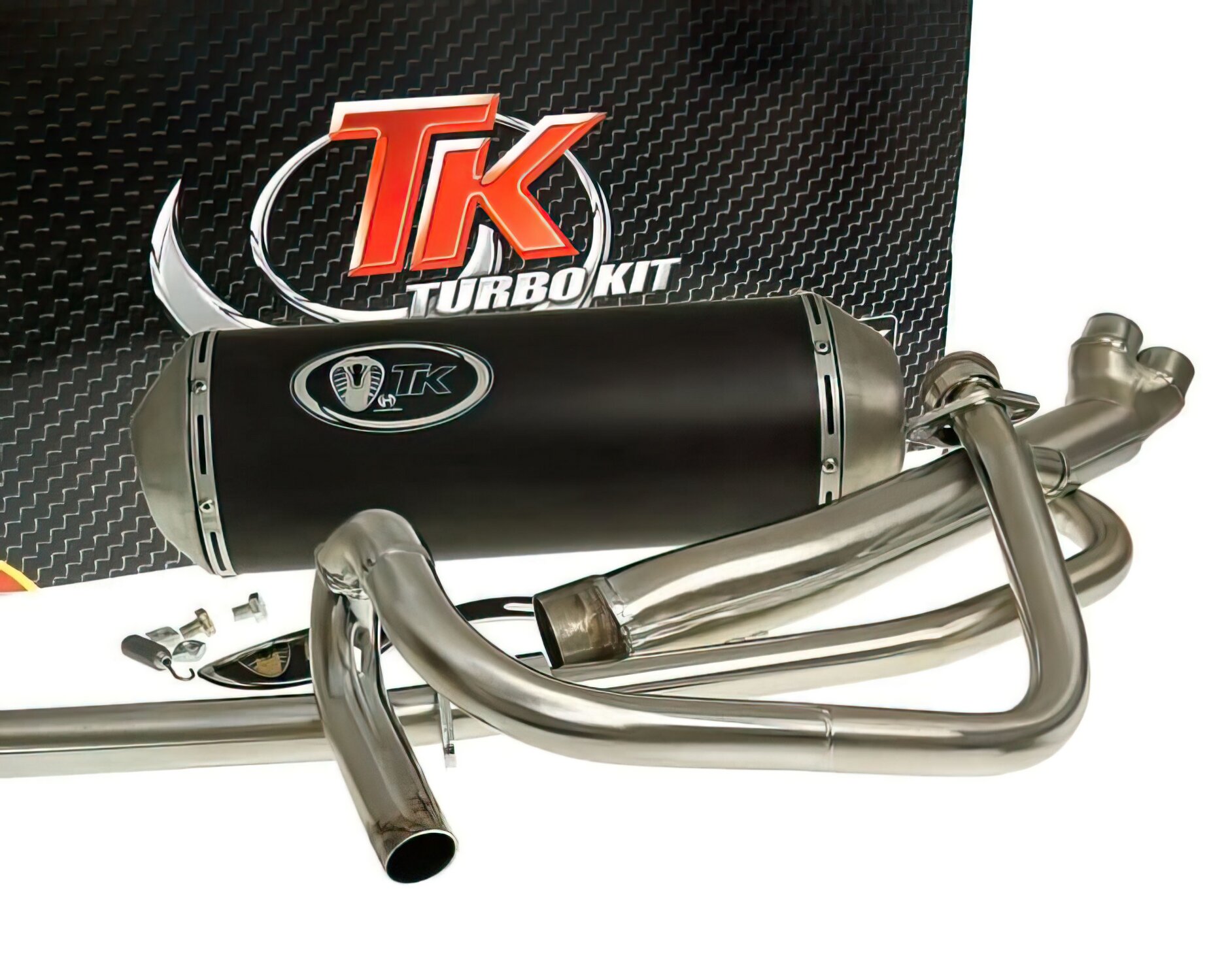 Pot d'échappement Turbo Kit 2-en-1 X-Road Hyosung GT125cc