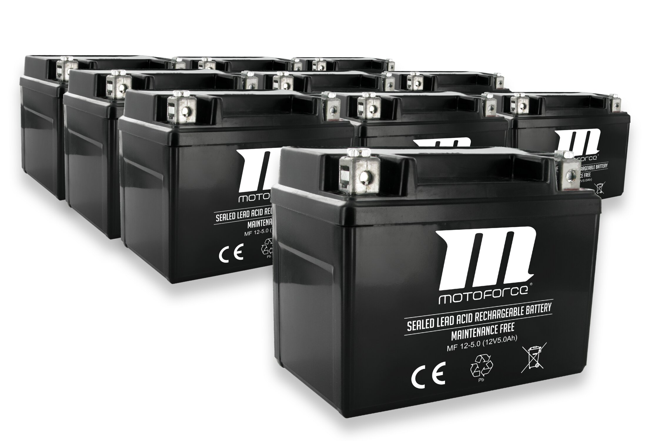 MotoForce Pack 10 batteries Scooter 12V - 5Ah SLA4L-BS SLA sans entretien