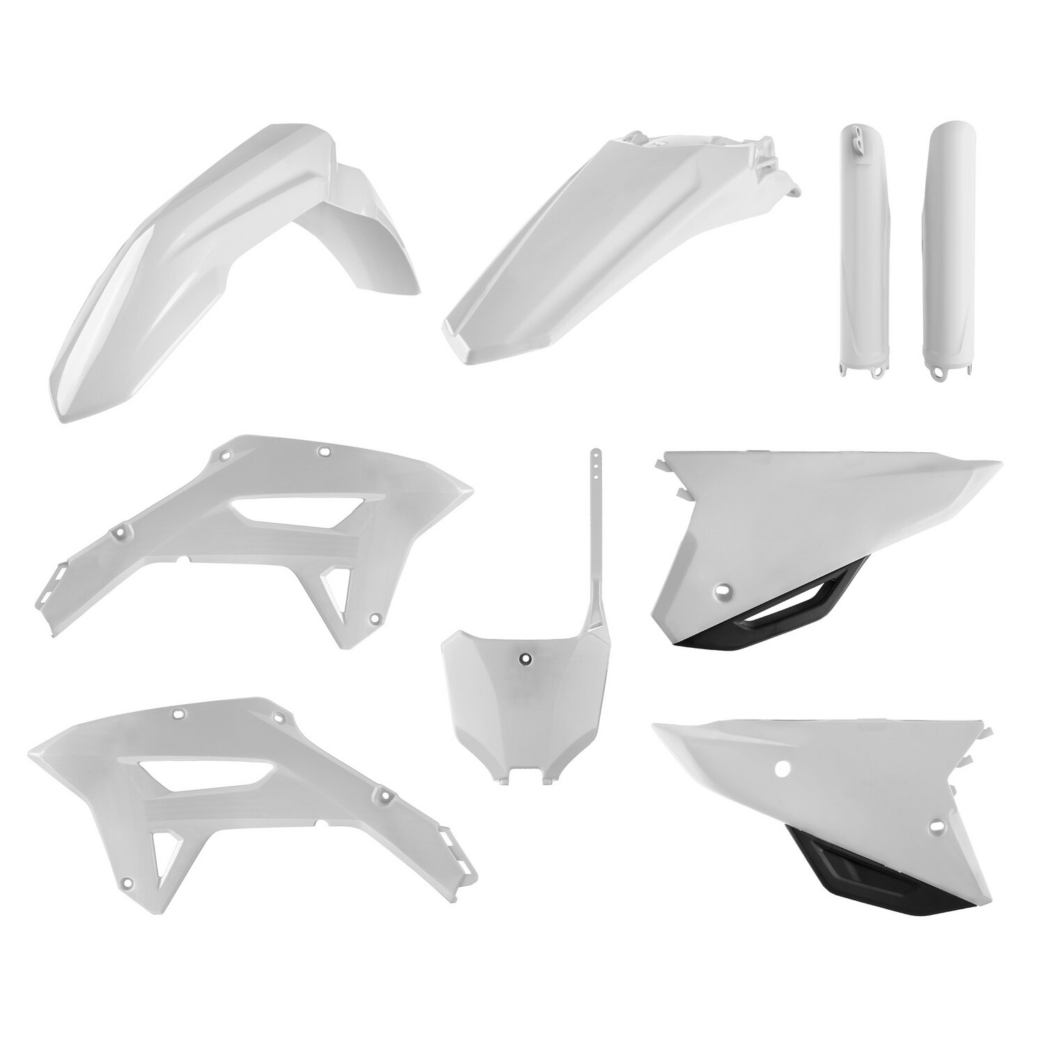 Polisport 91055 - Polisport Mx Plastic Replica Kit Per Chi Cerca La Qualità Oem Per Moto Honda In Colore Bianco-image